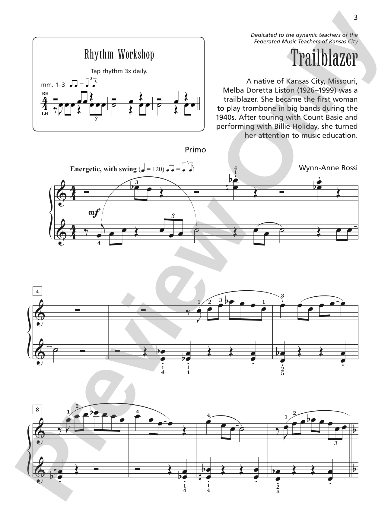 Trailblazer - Piano Duet (1 Piano, 4 Hands): Piano Duet (1 Piano, 4 Hands)