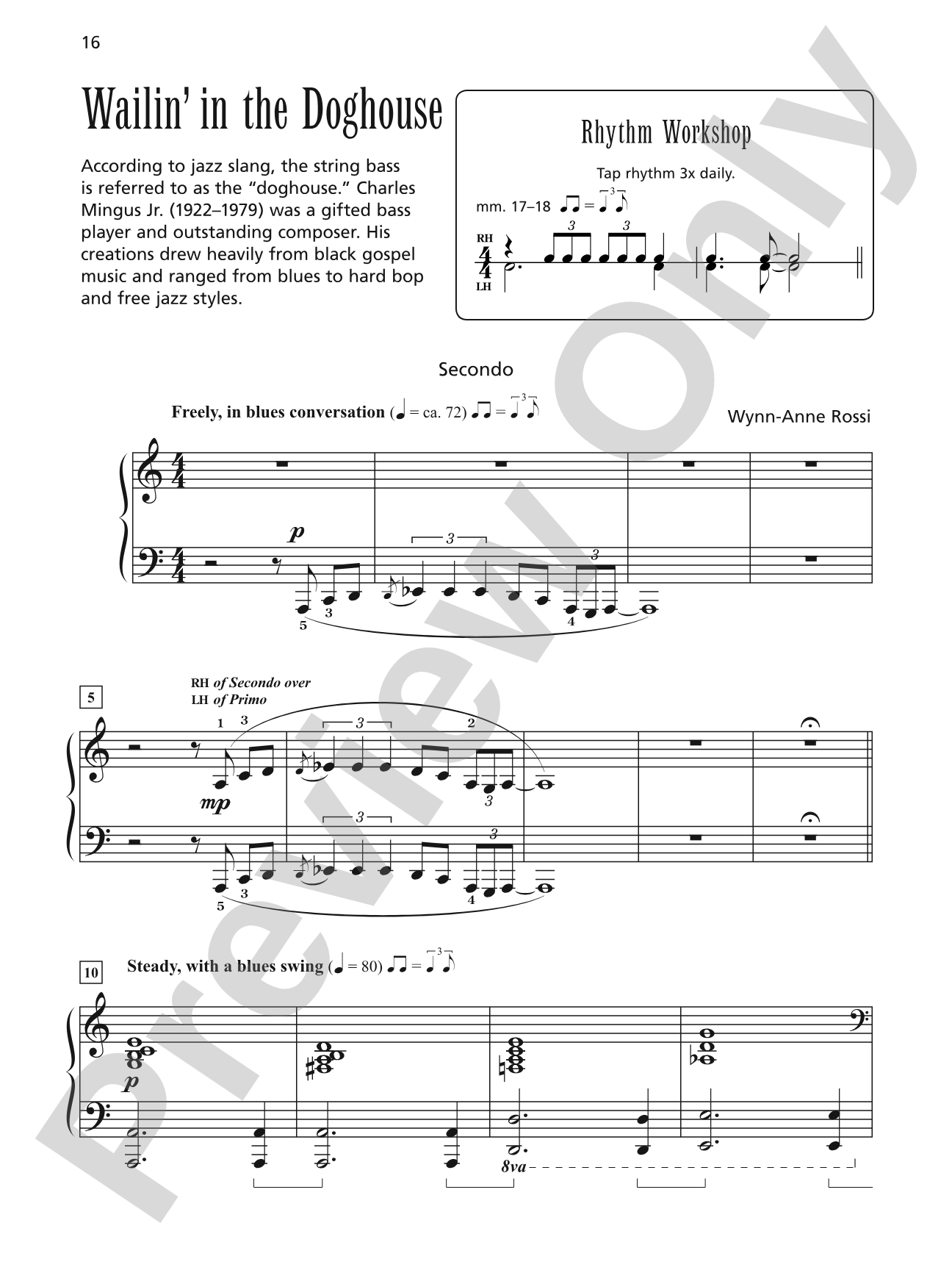 Wailin' in the Doghouse - Piano Duet (1 Piano, 4 Hands): Piano Duet (1 Piano, 4 Hands)