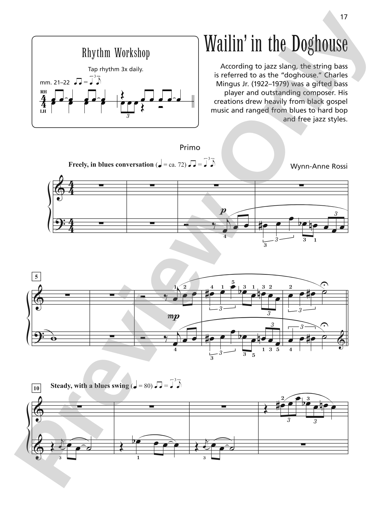 Wailin' in the Doghouse - Piano Duet (1 Piano, 4 Hands): Piano Duet (1 Piano, 4 Hands)