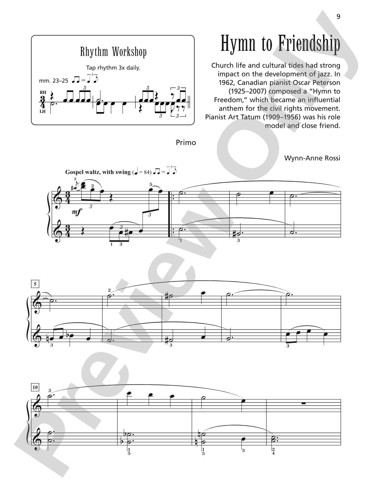 Hymn to Friendship - Piano Duet (1 Piano, 4 Hands): Piano Duet (1 Piano, 4 Hands)