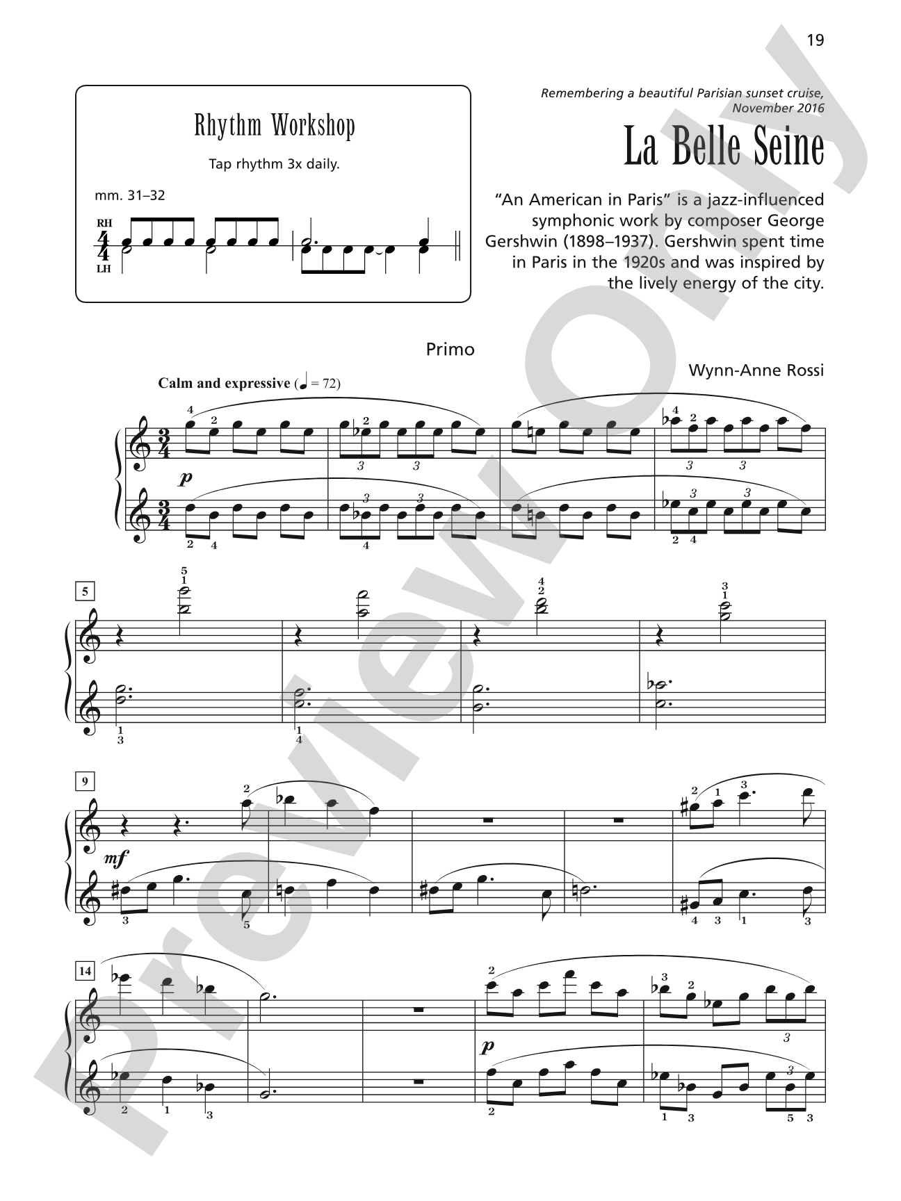 La Belle Seine - Piano Duet (1 Piano, 4 Hands): Piano Duet (1 Piano, 4 Hands)