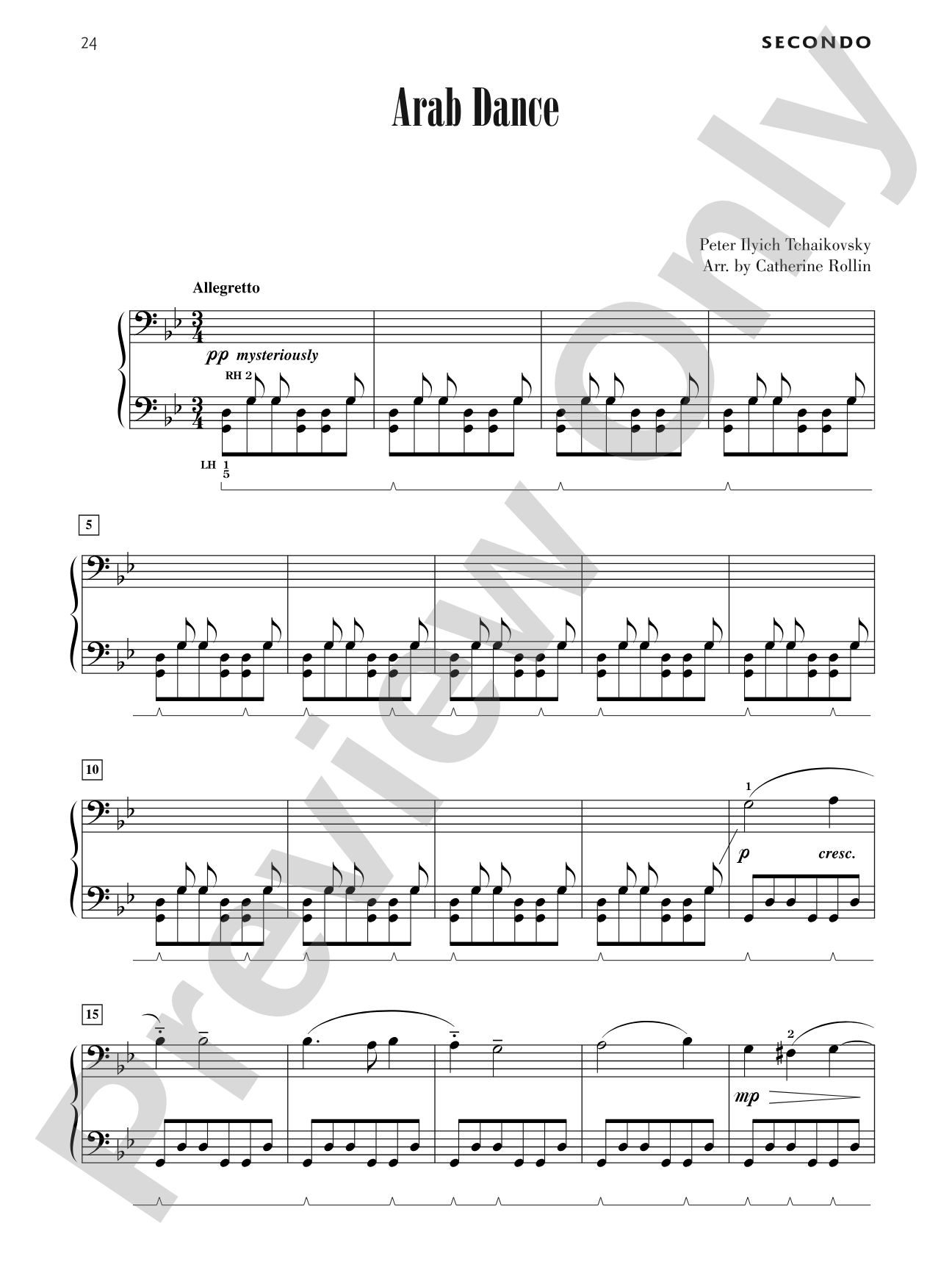 Arab Dance - Piano Duet (1 Piano, 4 Hands): Piano Duet (1 Piano, 4 Hands)