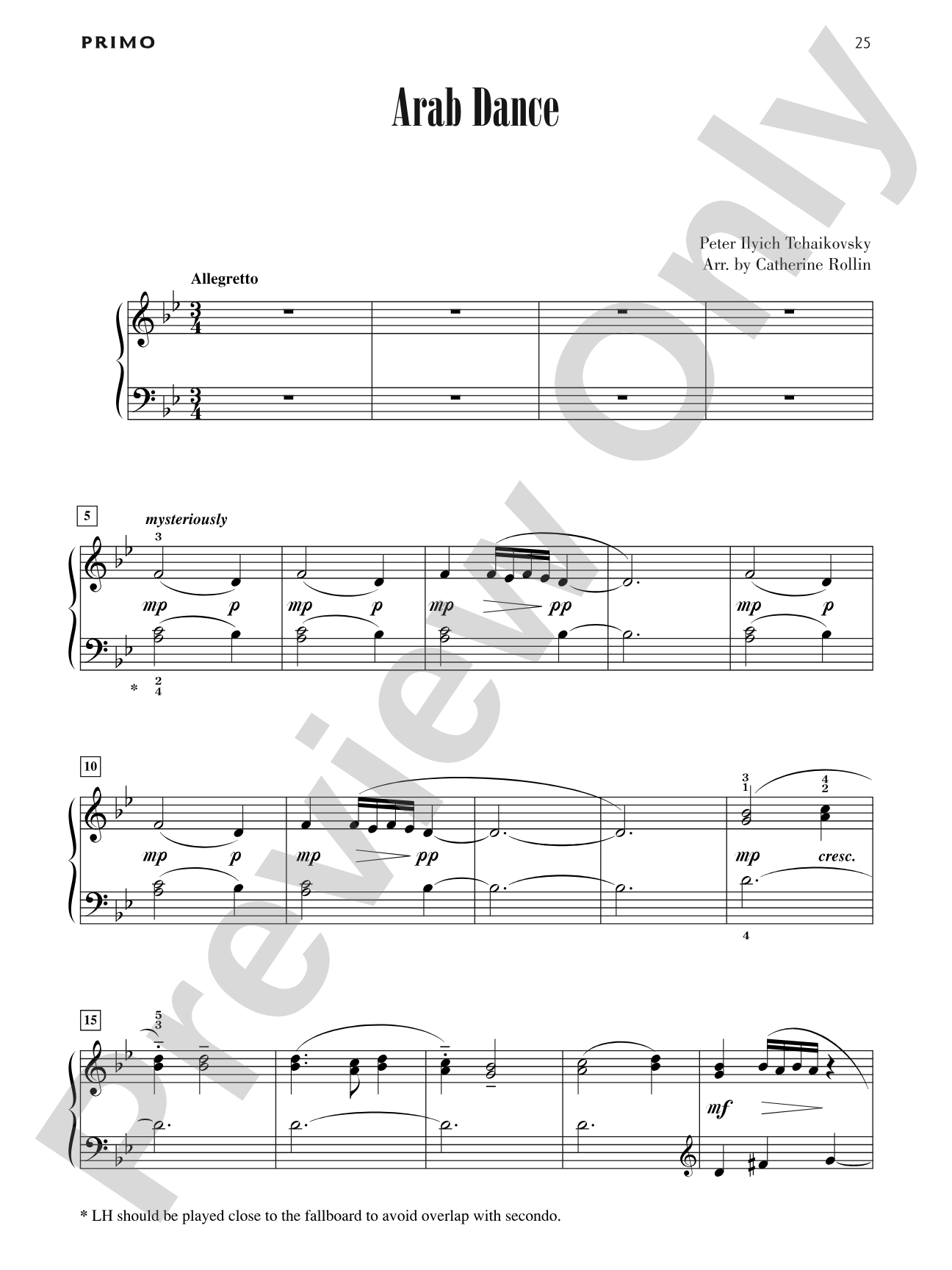 Arab Dance - Piano Duet (1 Piano, 4 Hands): Piano Duet (1 Piano, 4 Hands)