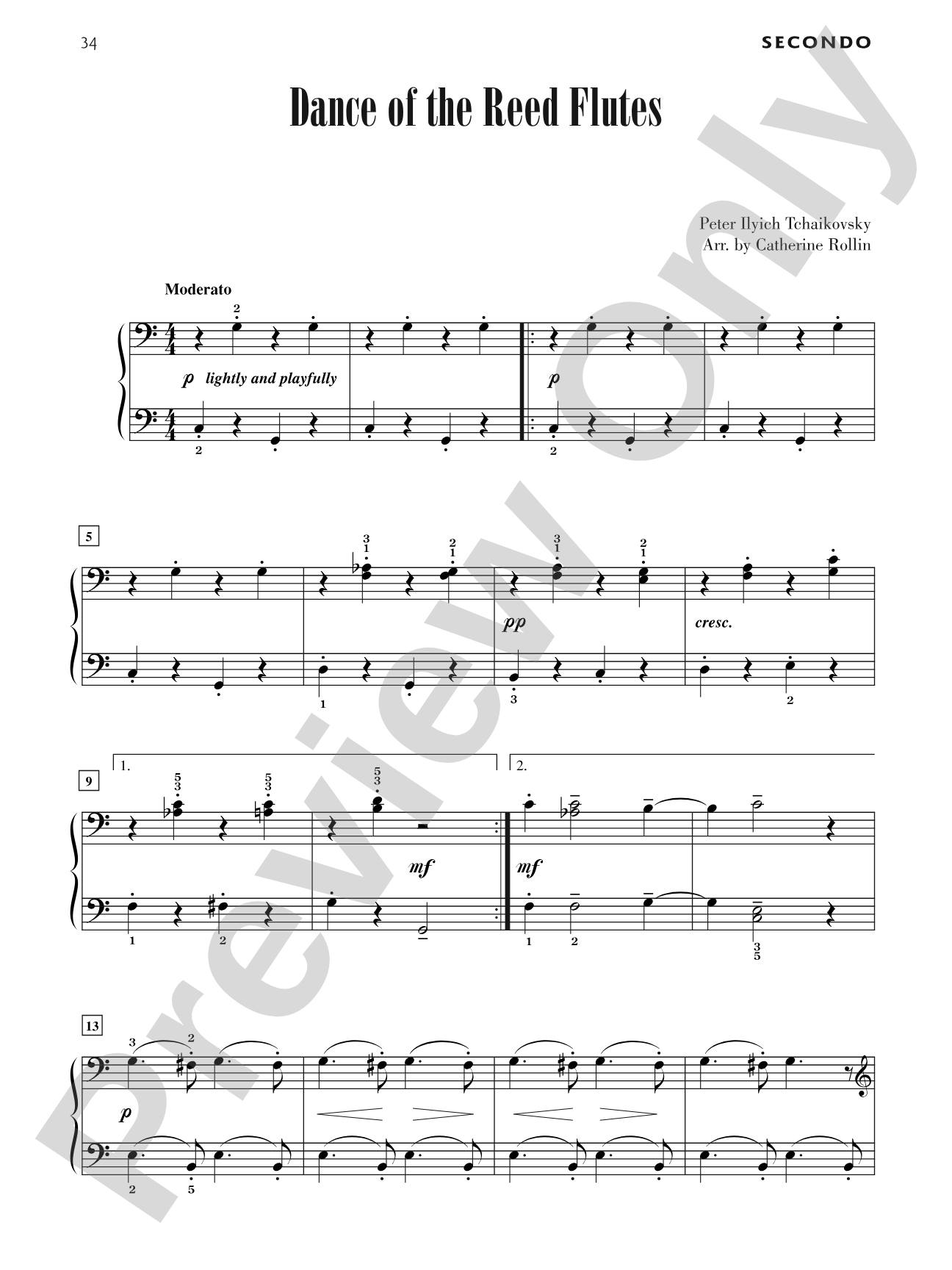 Dance of the Reed Flutes - Piano Duet (1 Piano, 4 Hands): Piano Duet (1 Piano, 4 Hands)