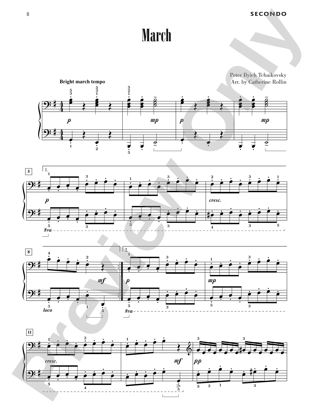 March - Piano Duet (1 Piano, 4 Hands): Piano Duet (1 Piano, 4 Hands)