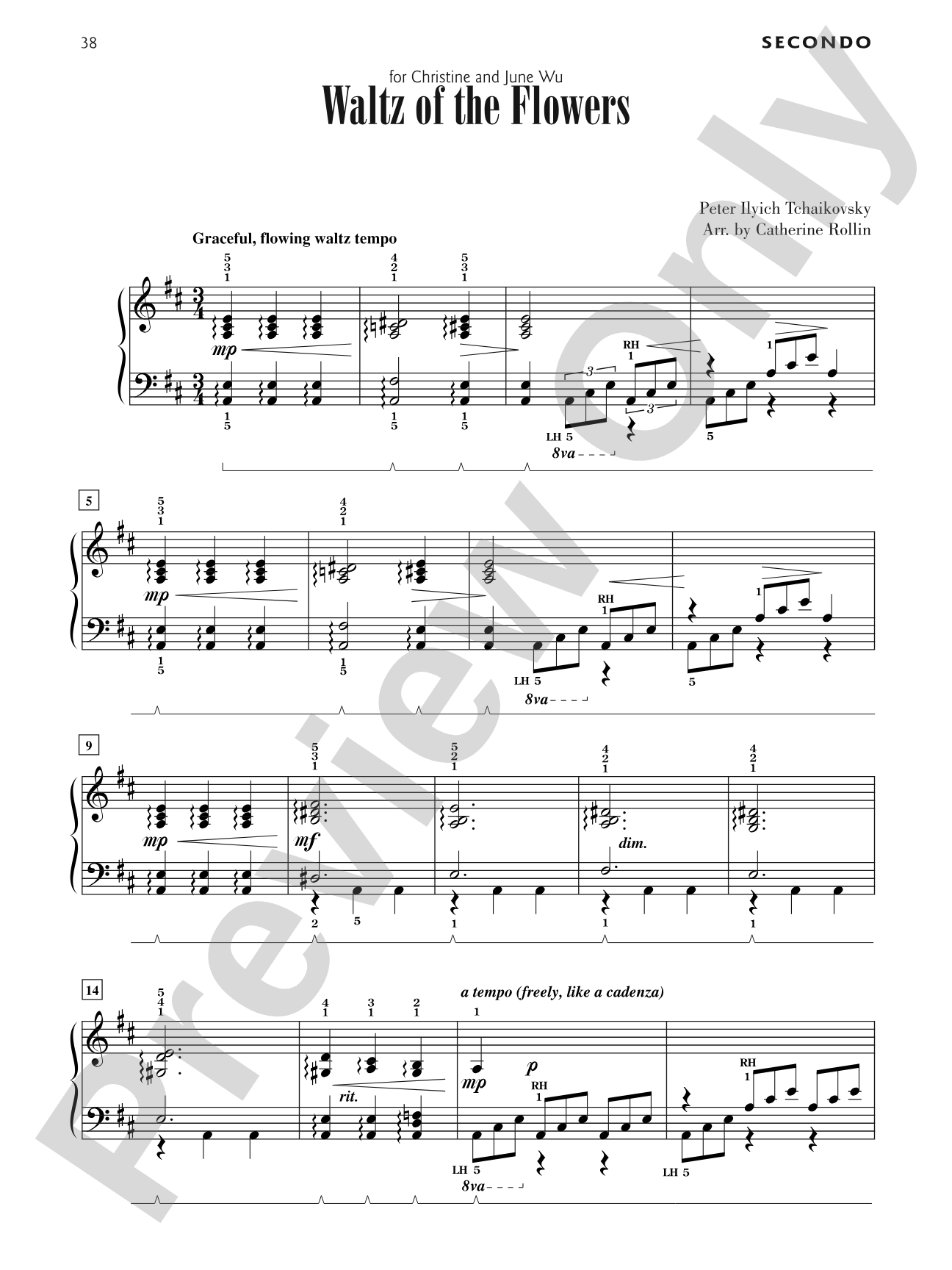 Waltz of the Flowers - Piano Duet (1 Piano, 4 Hands): Piano Duet (1 Piano, 4 Hands)