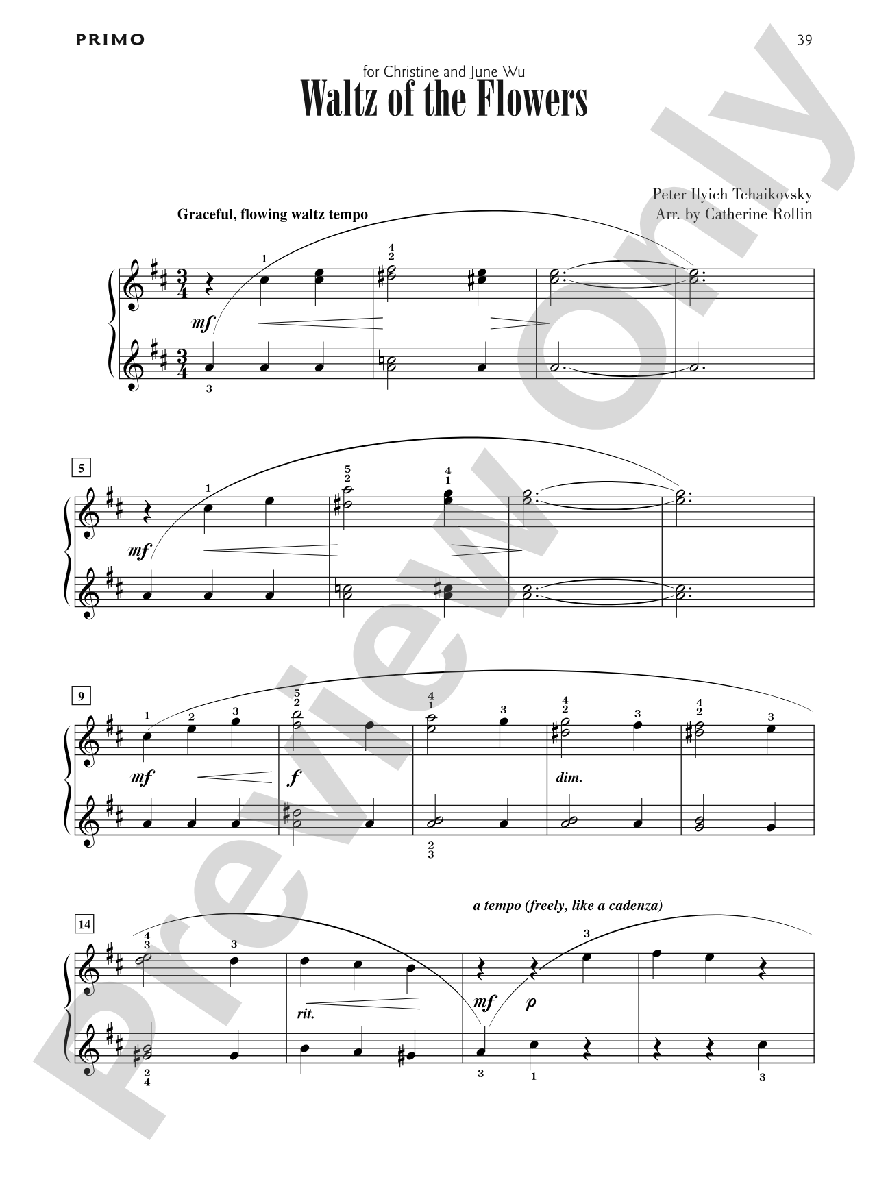 Waltz of the Flowers - Piano Duet (1 Piano, 4 Hands): Piano Duet (1 Piano, 4 Hands)