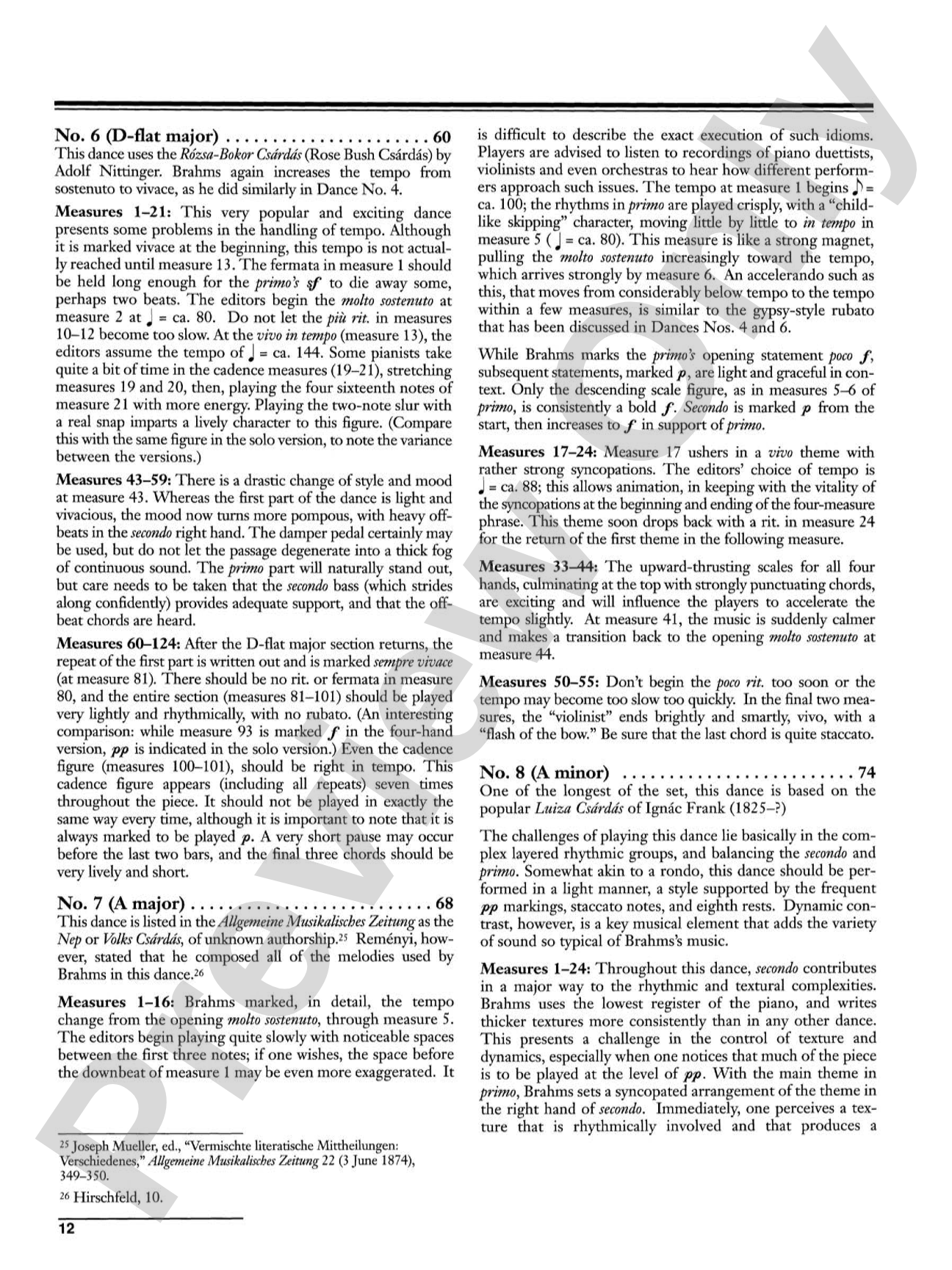 Brahms: Hungarian Dances, Volume 1 - Piano Duet (1 Piano, 4 Hands): Piano Duet (1 Piano, 4 Hands)