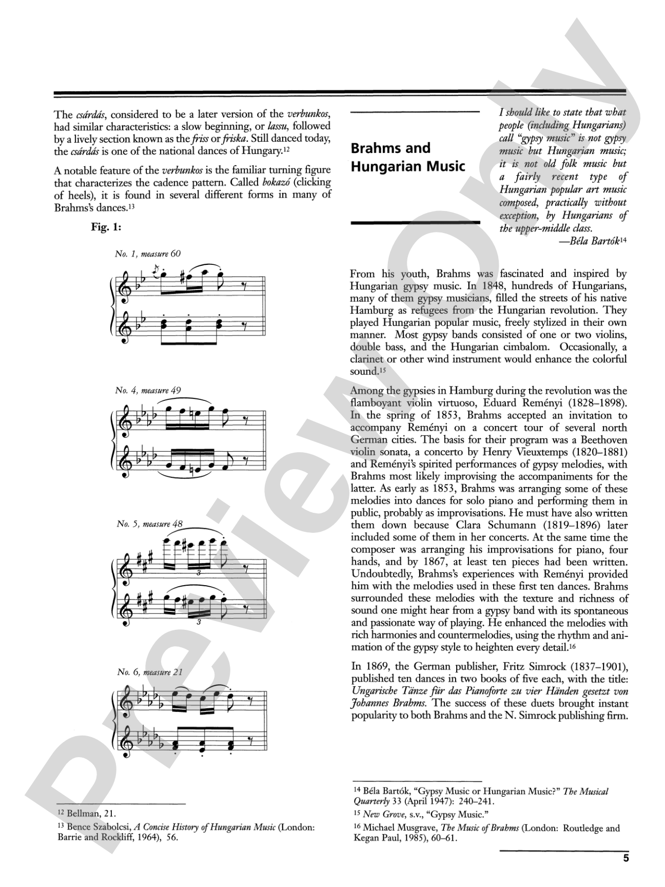 Brahms: Hungarian Dances, Volume 1 - Piano Duet (1 Piano, 4 Hands): Piano Duet (1 Piano, 4 Hands)