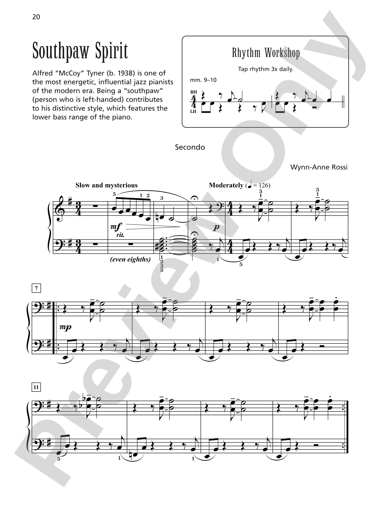 Southpaw Spirit - Piano Duet (1 Piano, 4 Hands): Piano Duet (1 Piano, 4 Hands)