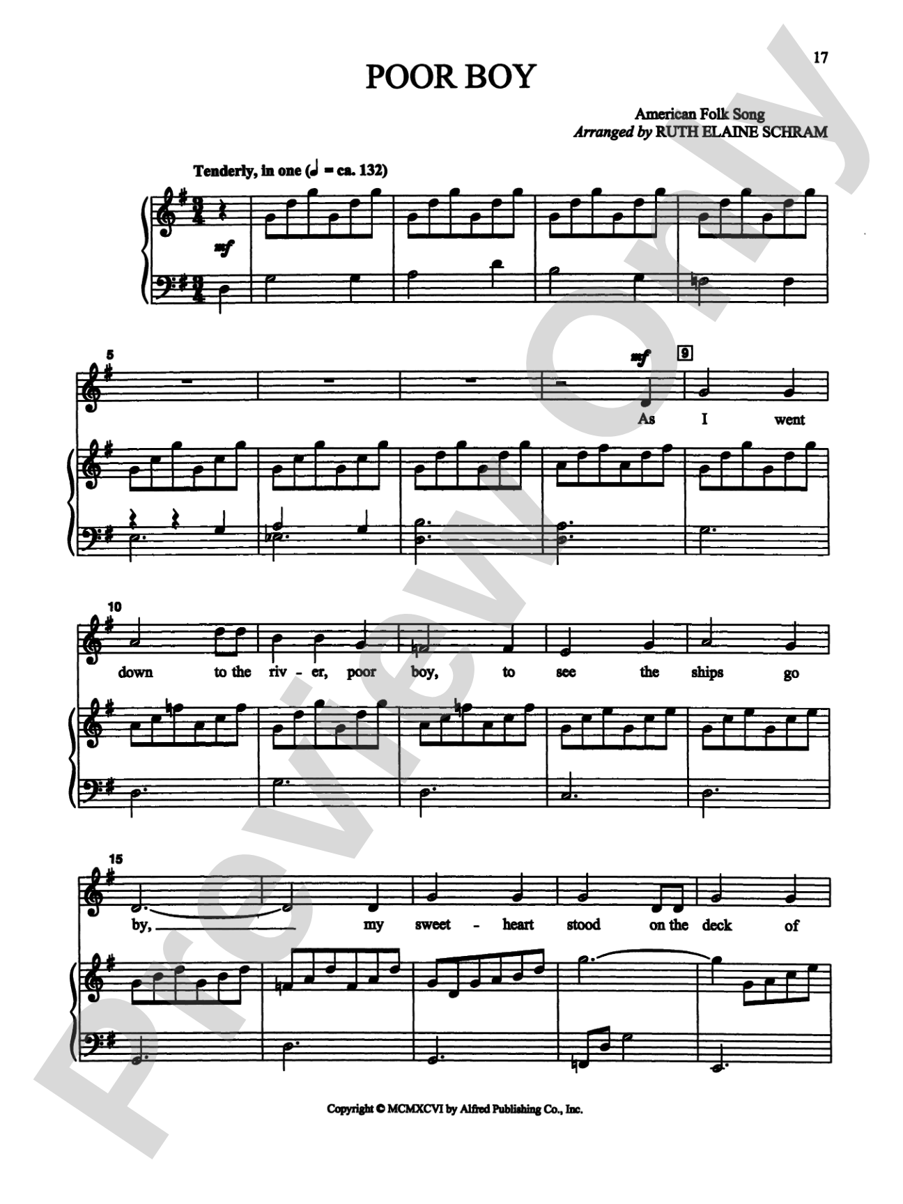 Poor Boy - Piano/Vocal Solo (Medium High): Piano/Vocal Solo (Medium High)
