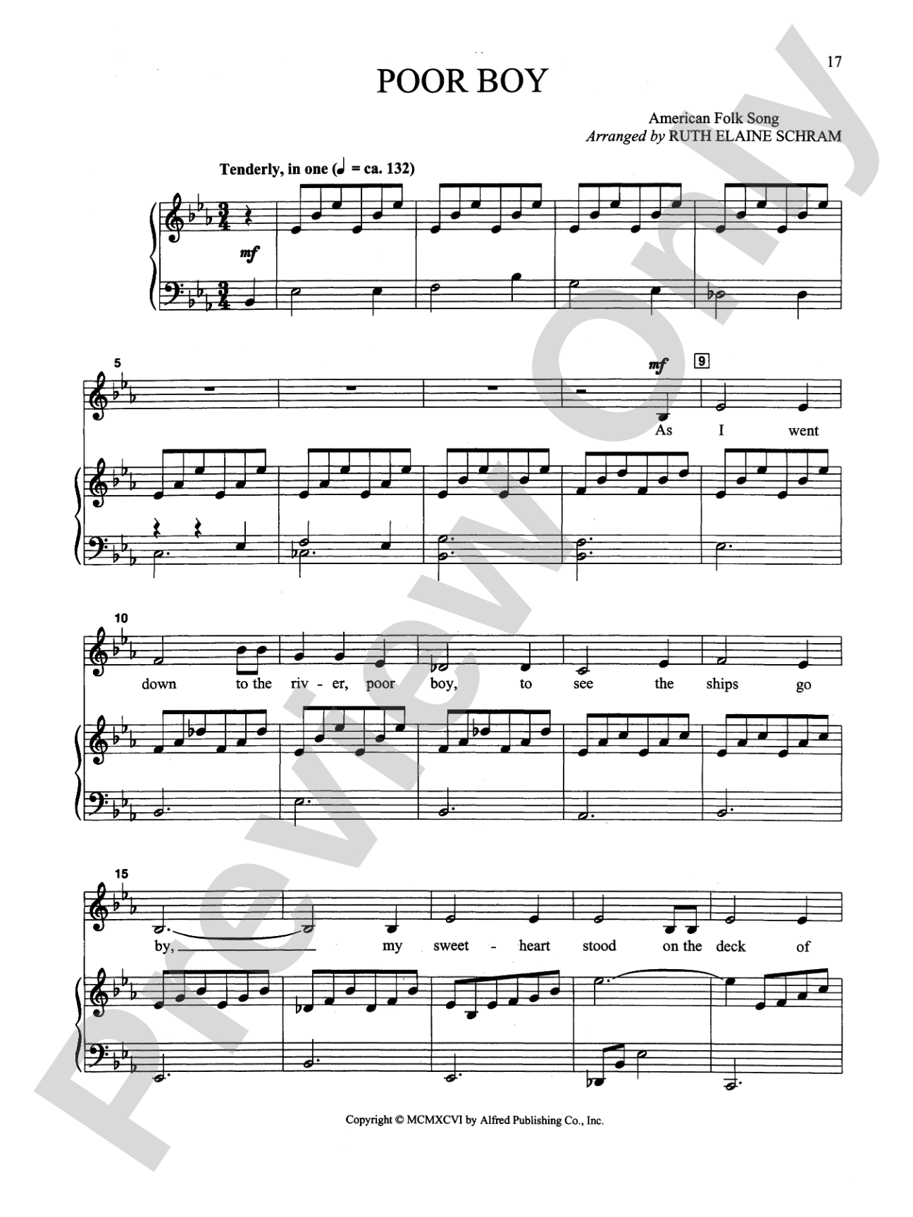 Poor Boy - Piano/Vocal Solo (Medium Low): Piano/Vocal Solo (Medium Low)