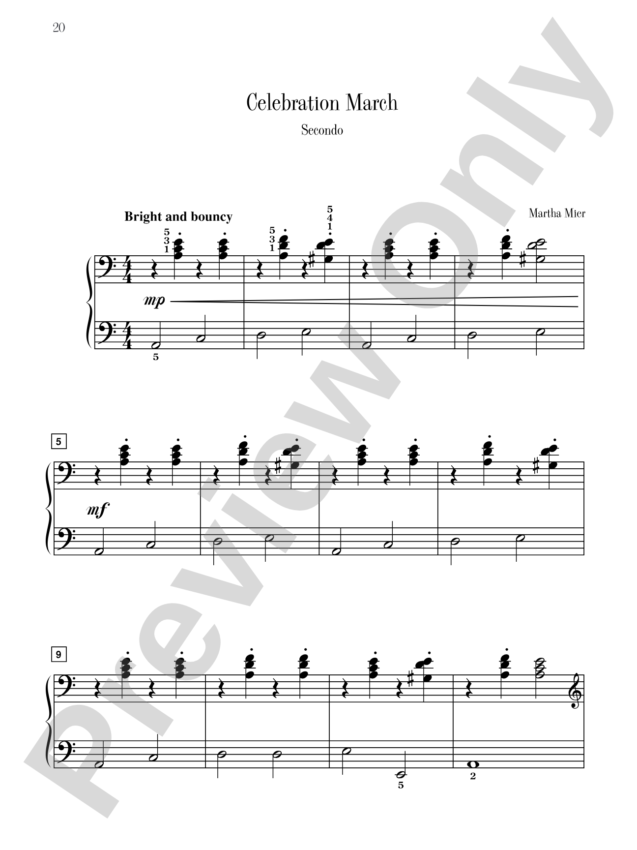 Celebration March - Piano Duet (1 Piano, 4 Hands): Piano Duet (1 Piano, 4 Hands)