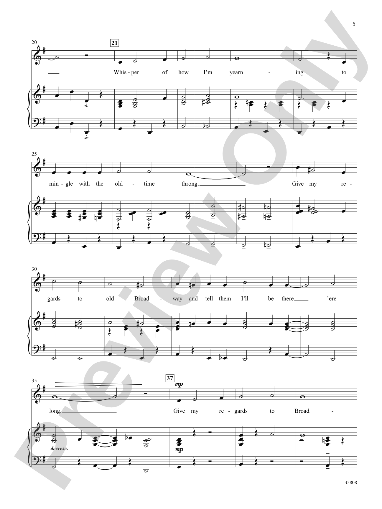 Give My Regards to Broadway (from "Little Johnny Jones") - Piano/Vocal Solo with Optional Unison Reproducible Student Pages: Piano/Vocal Solo
