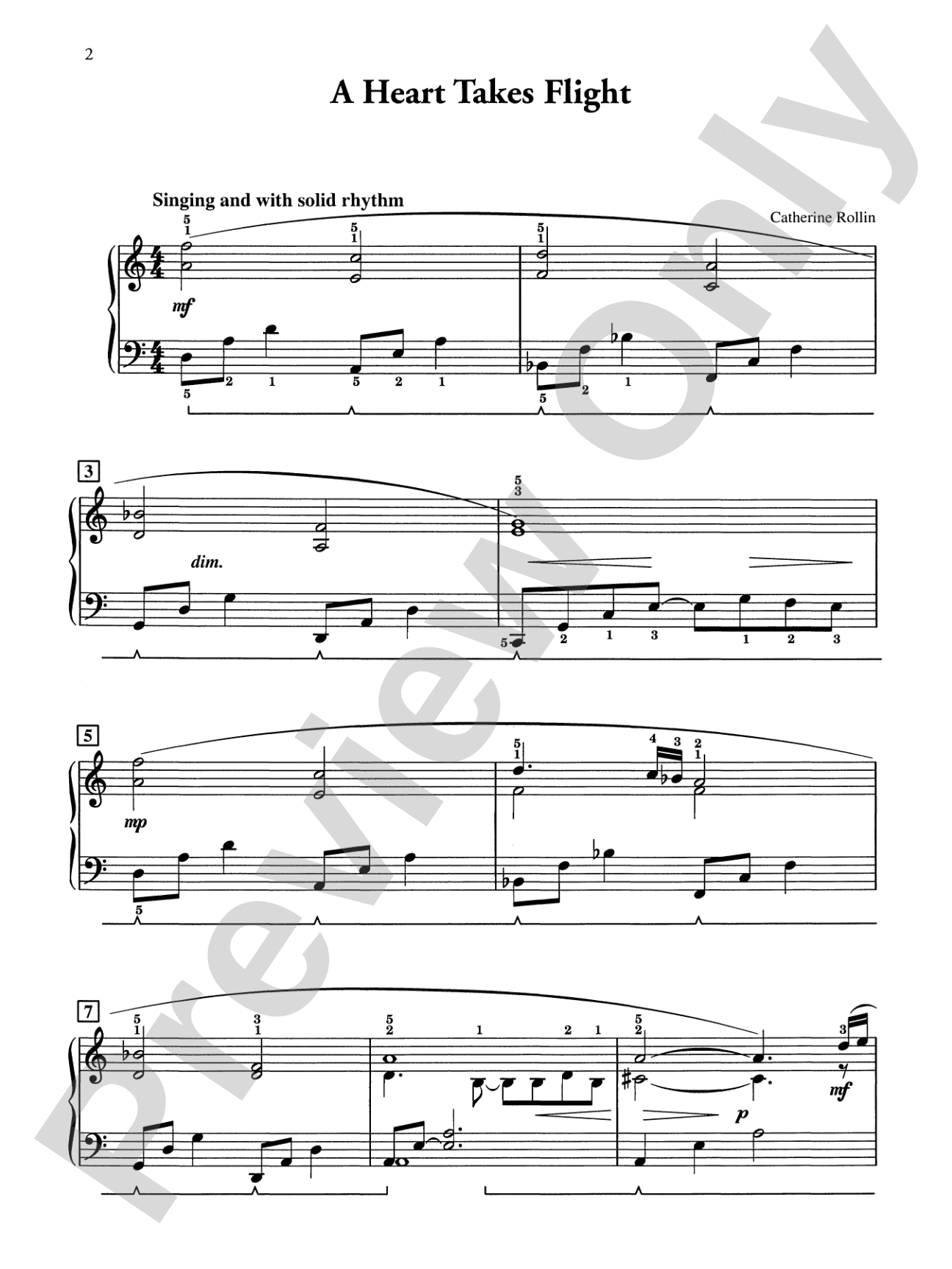 A Heart Takes Flight: Piano