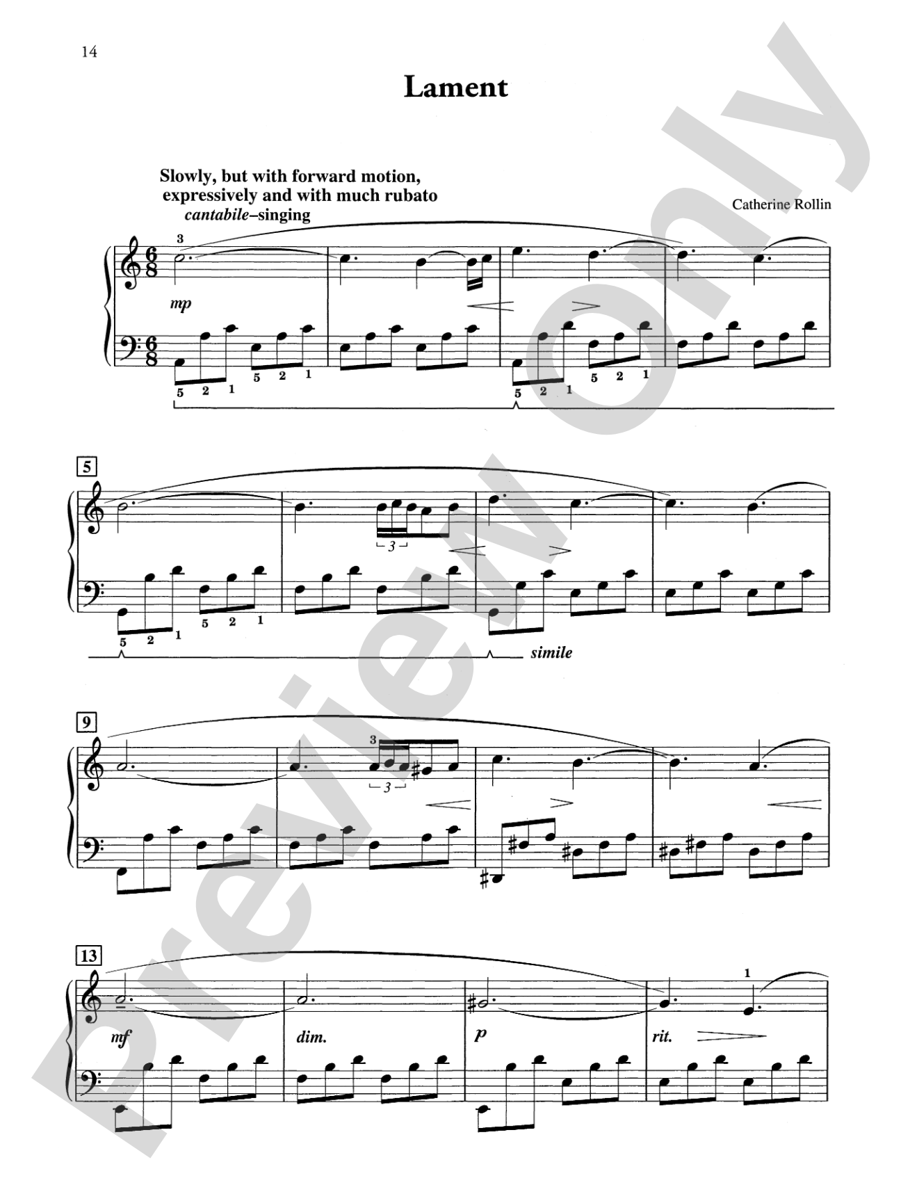 Lament: Piano
