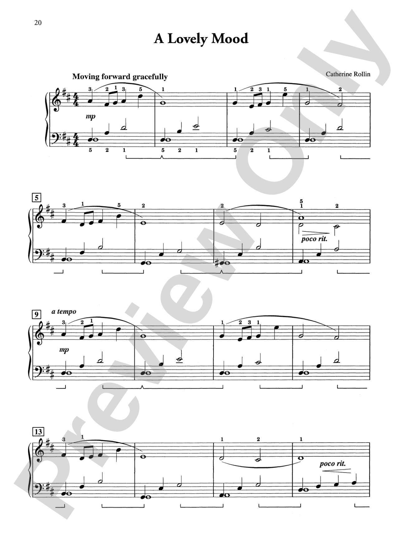 A Lovely Mood: Piano