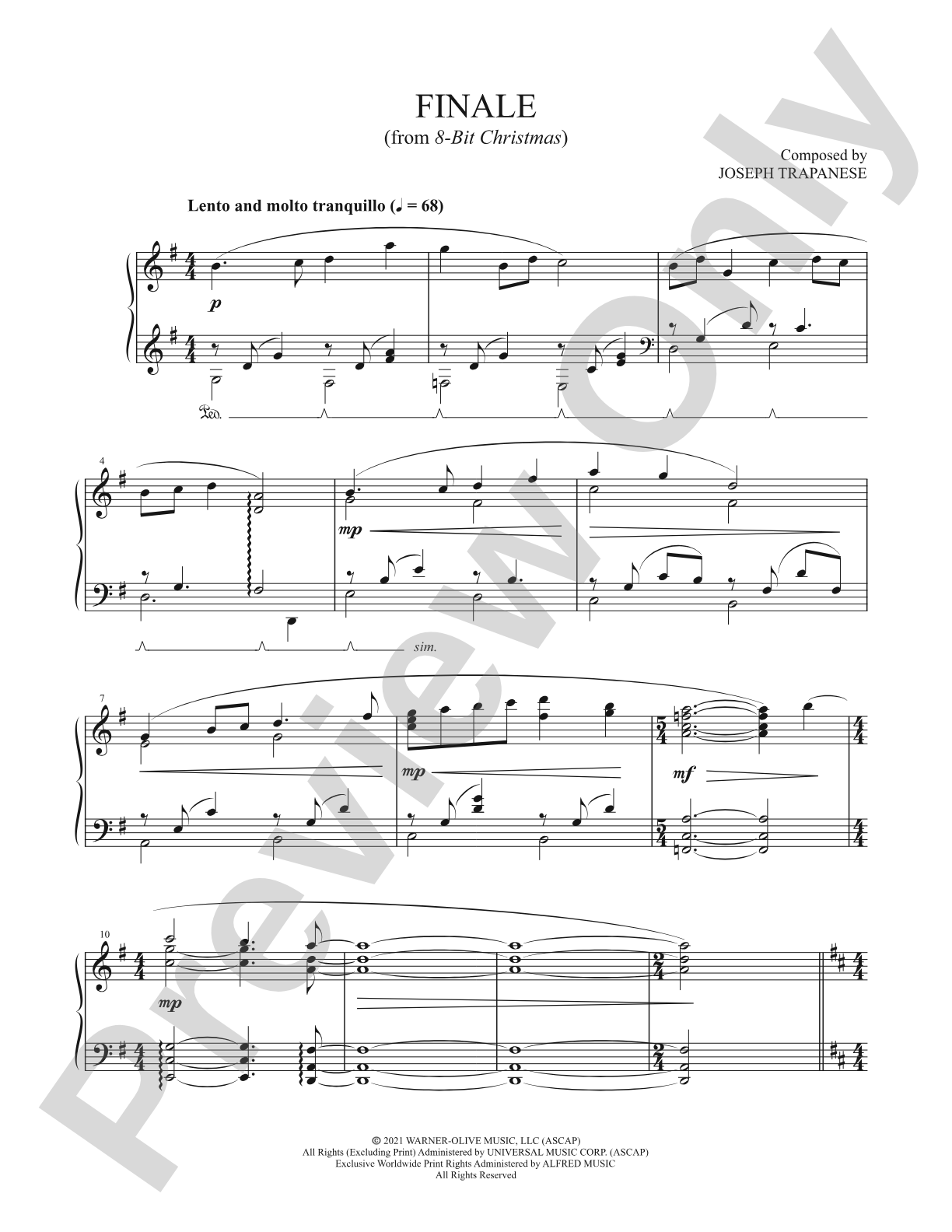 Finale (from 8-Bit Christmas): Piano