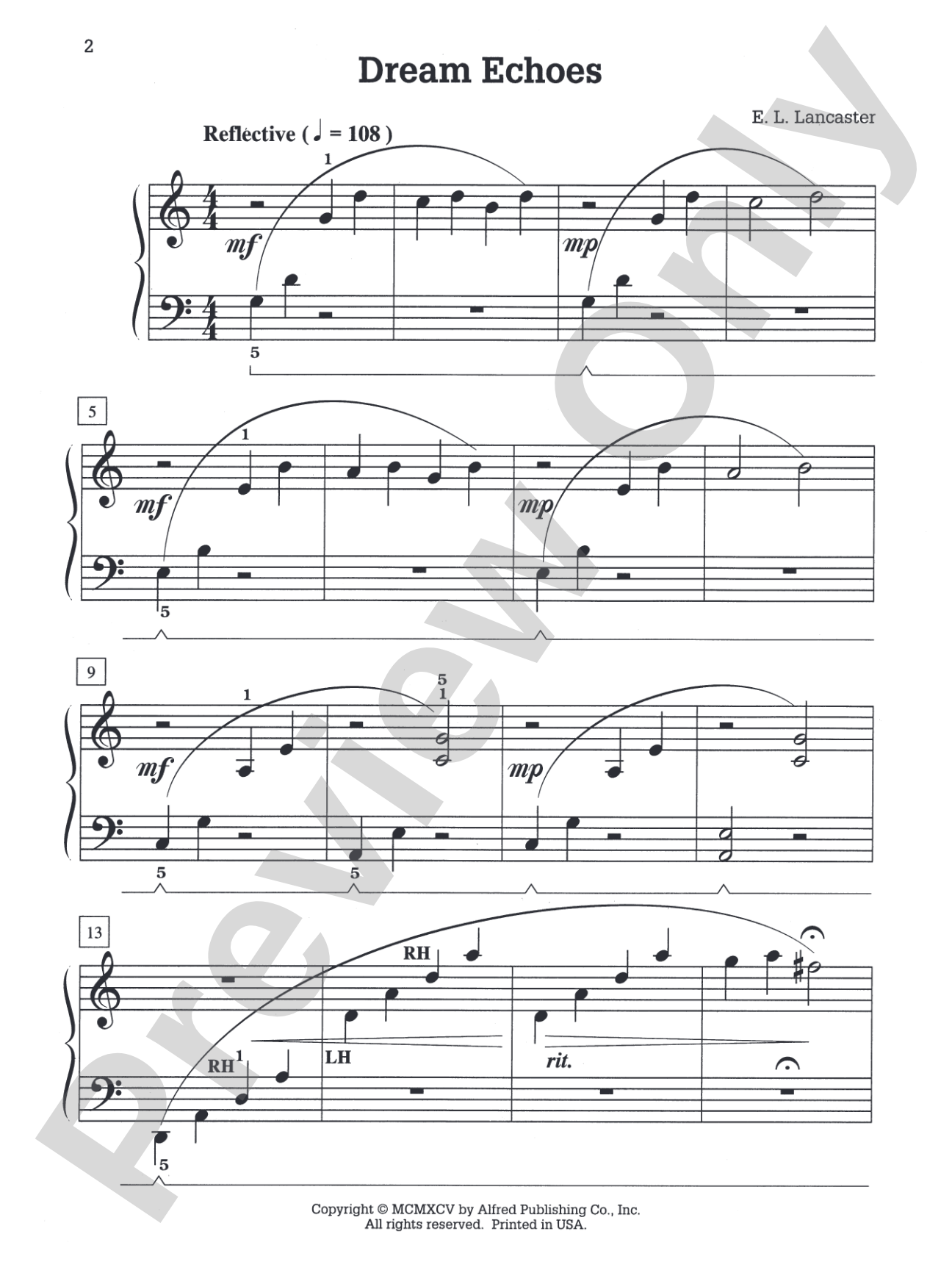 Dream Echoes: Piano