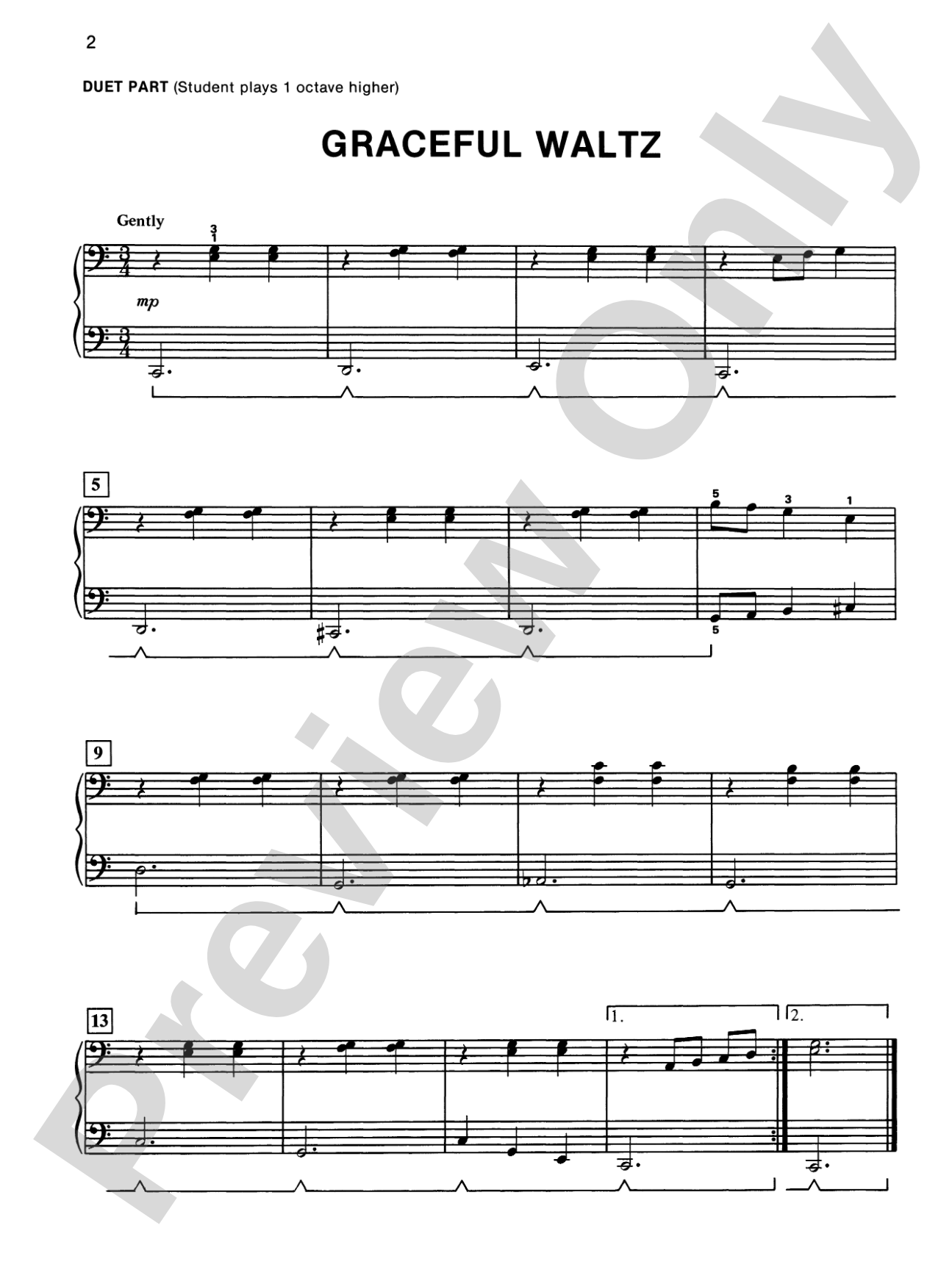 Alfred's Basic Piano Library: Duet Book 1B: Piano