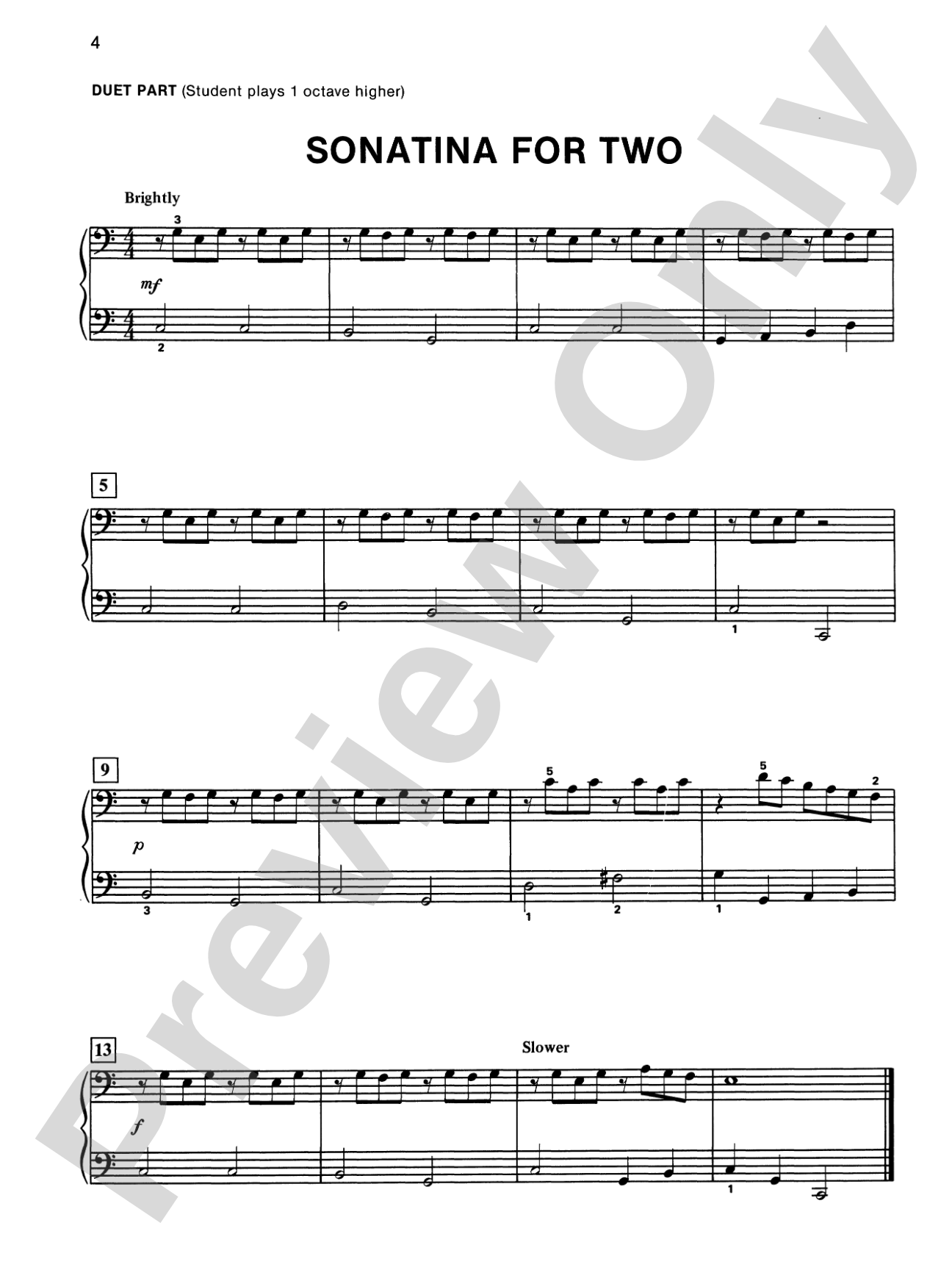 Alfred's Basic Piano Library: Duet Book 1B: Piano