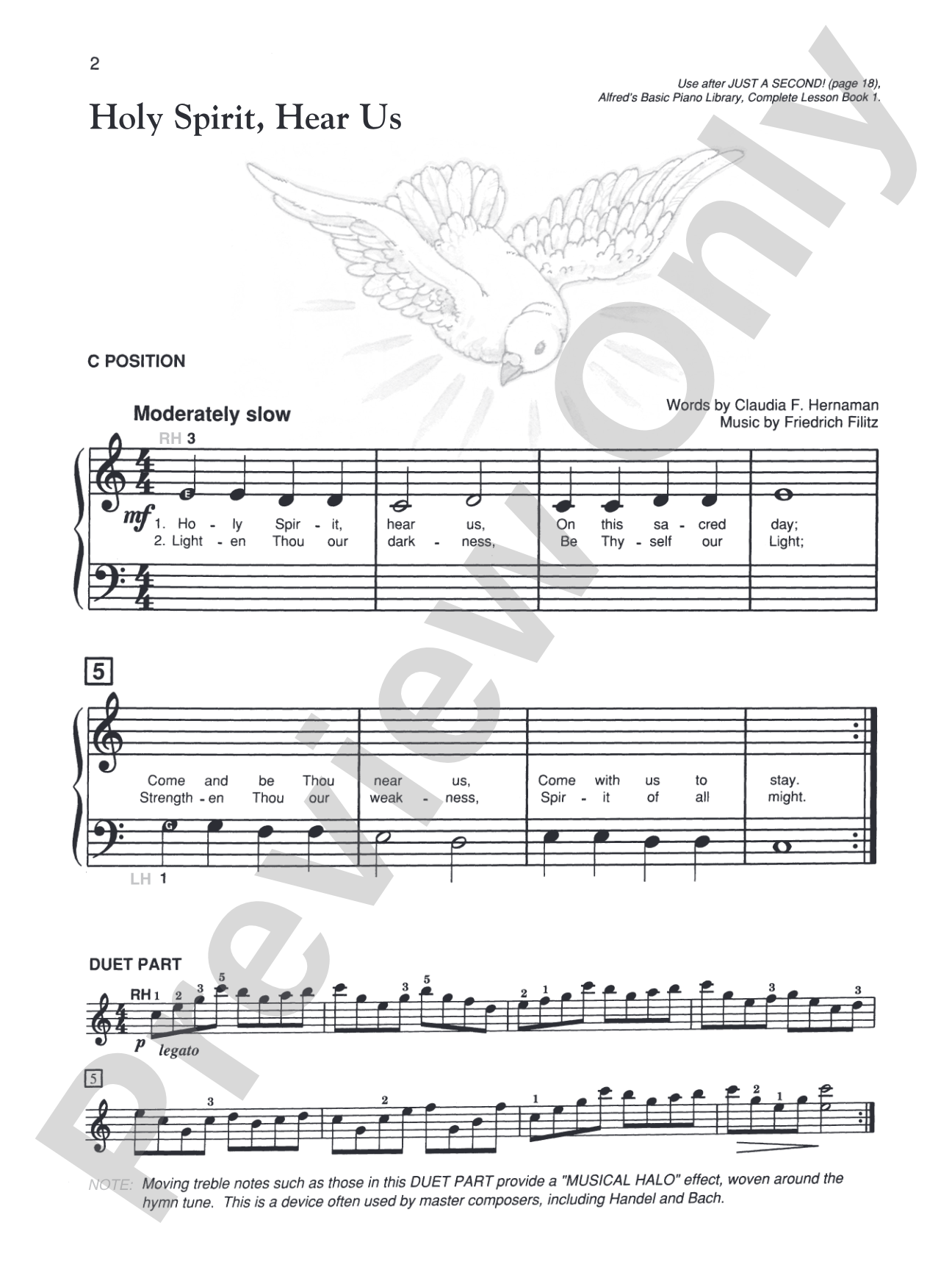 Alfred's Basic Piano Library: Hymn Book Complete 1 (1A/1B): For the Later Beginner: Piano
