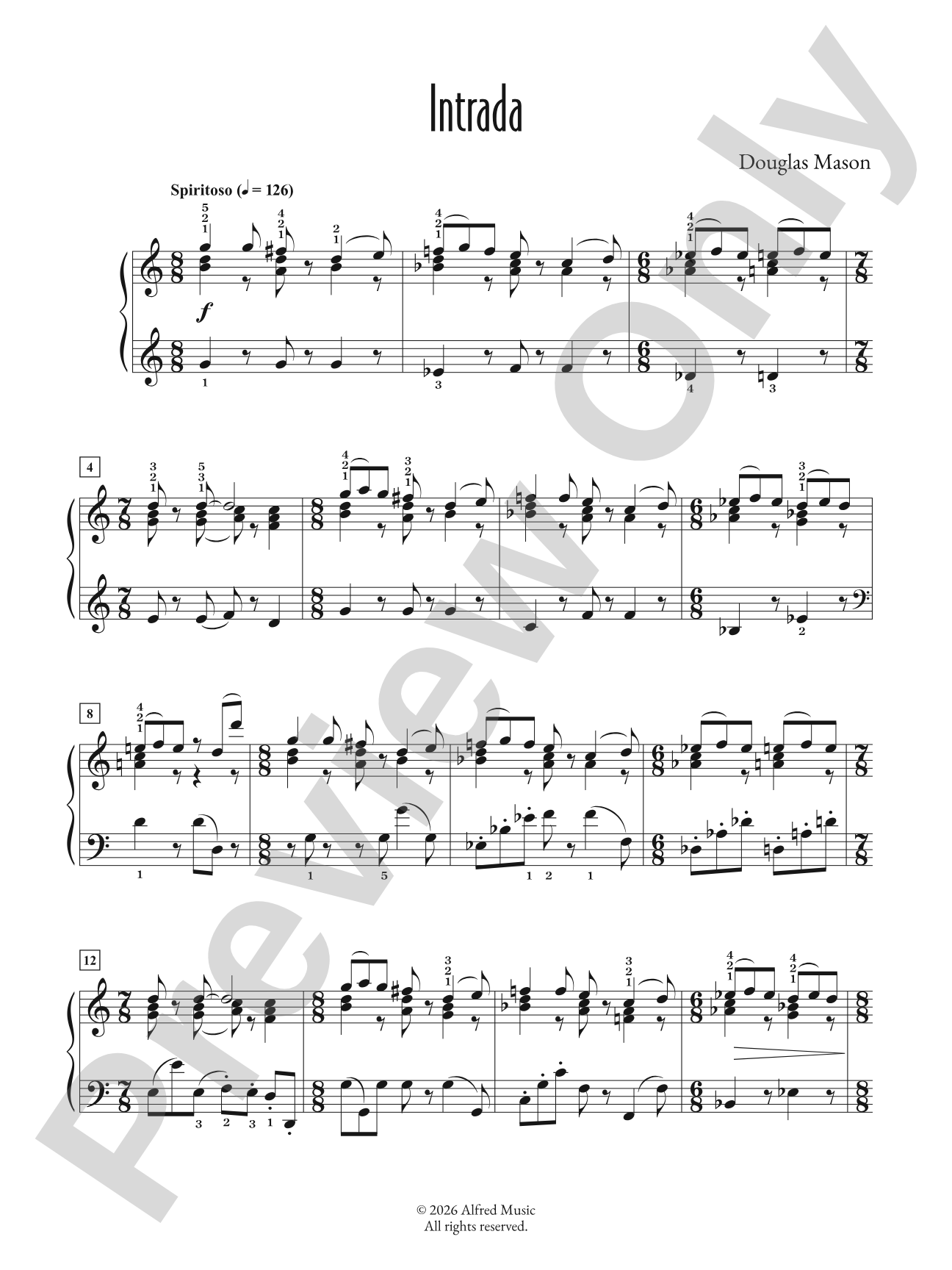 Intrada: Piano