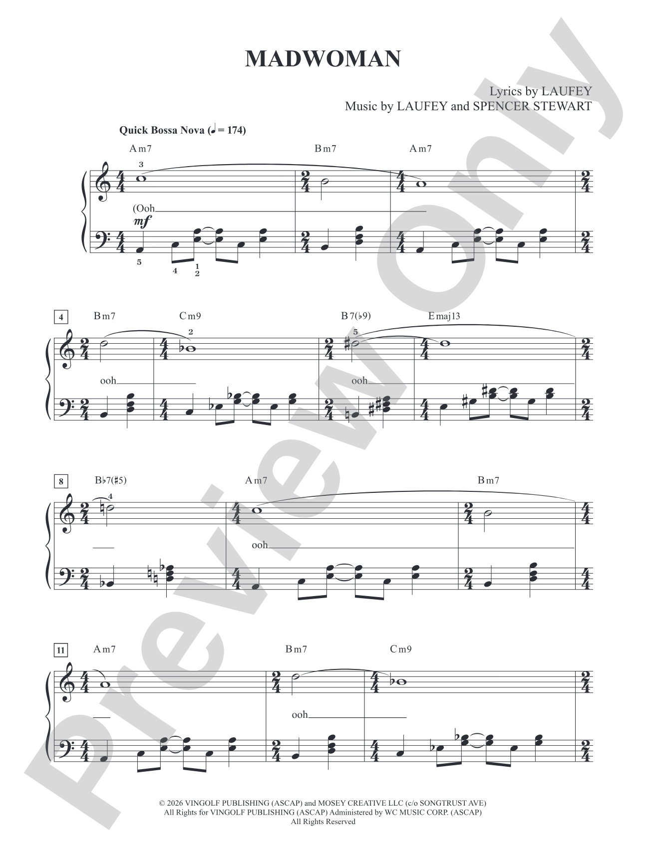 Madwoman: Piano