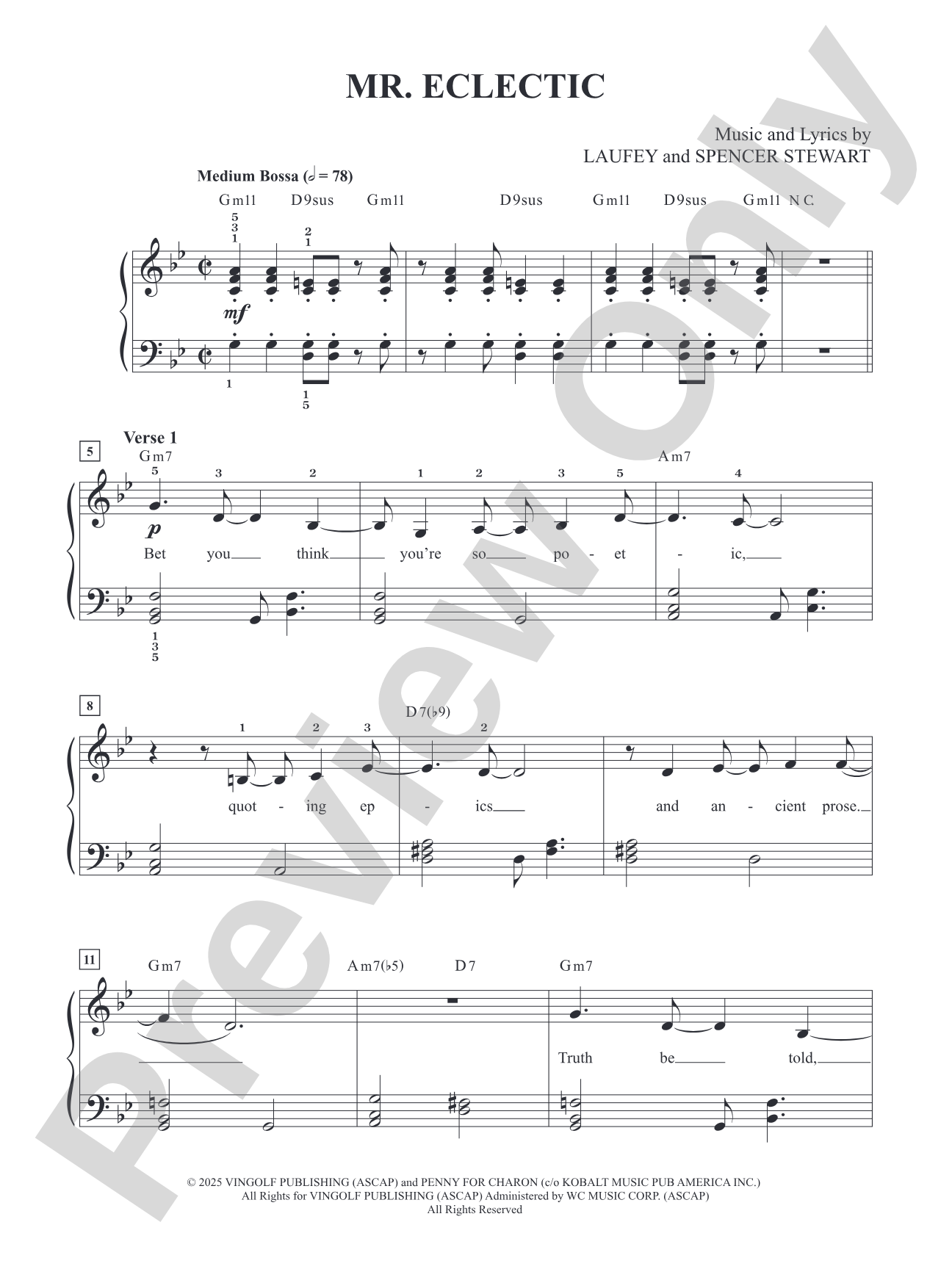 Mr. Eclectic: Piano