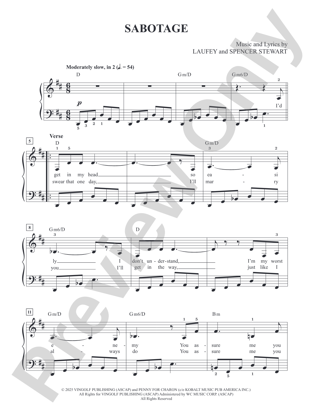 Sabotage: Piano