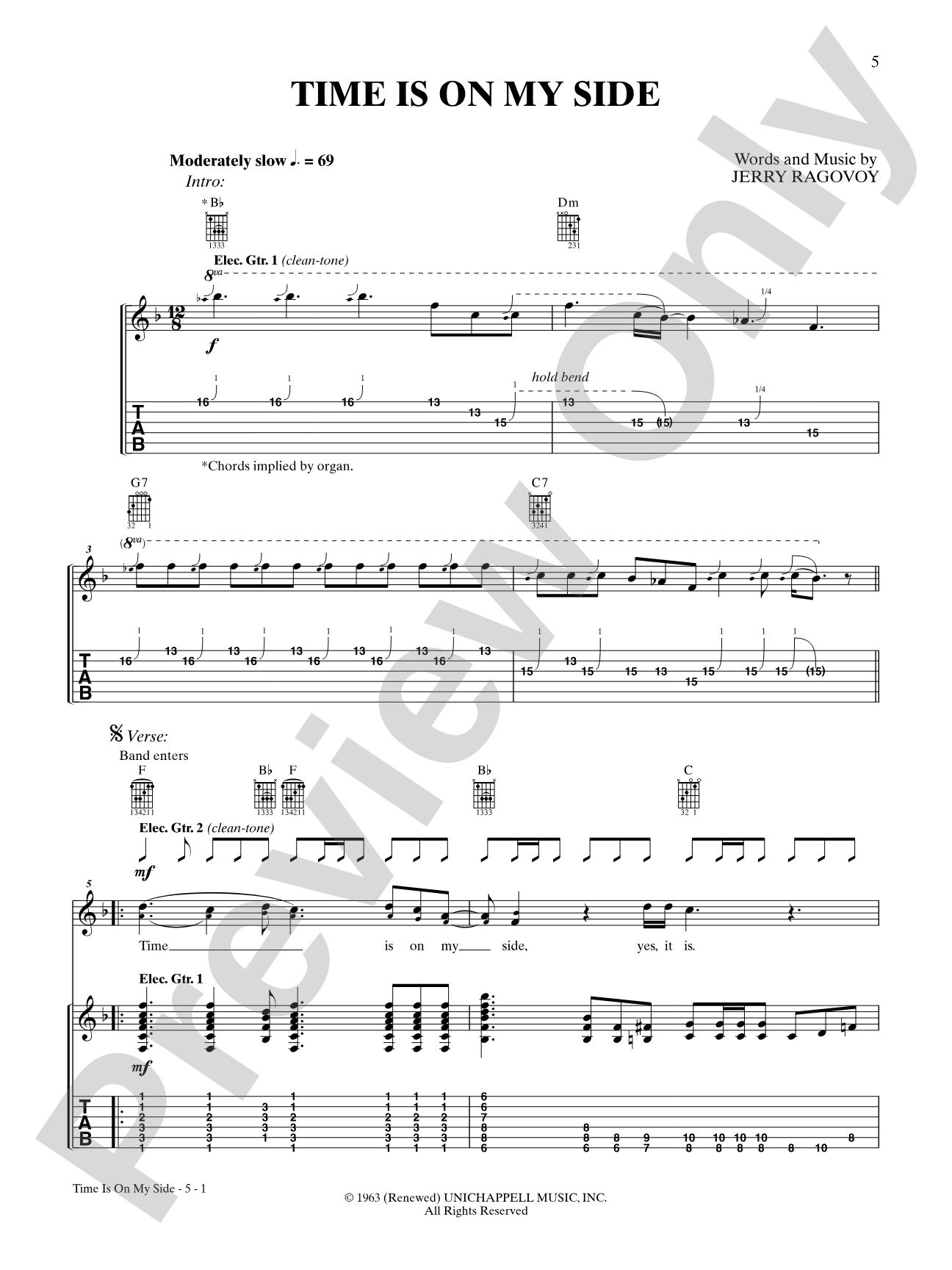 Time Is On My Side: Authentic Guitar TAB