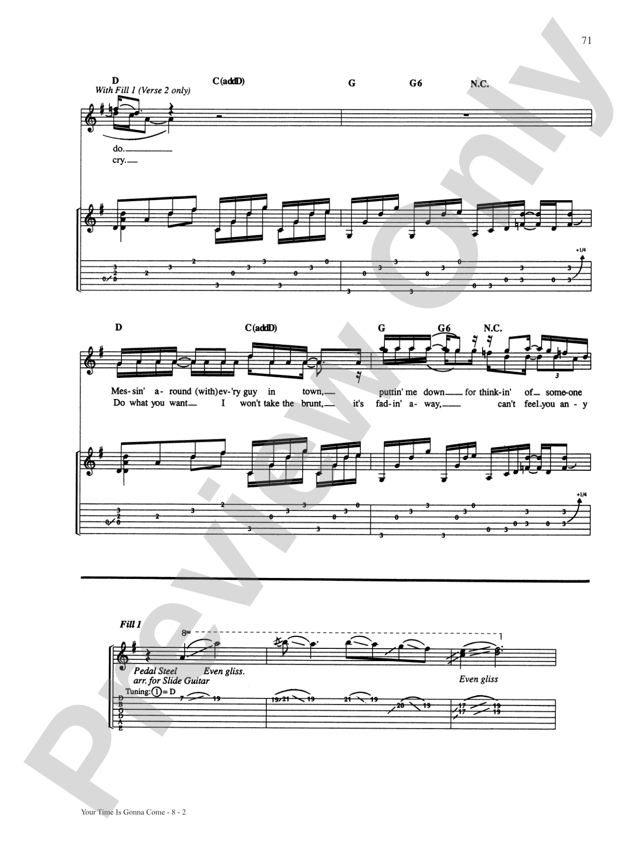 Your Time Is Gonna Come: Authentic Guitar TAB