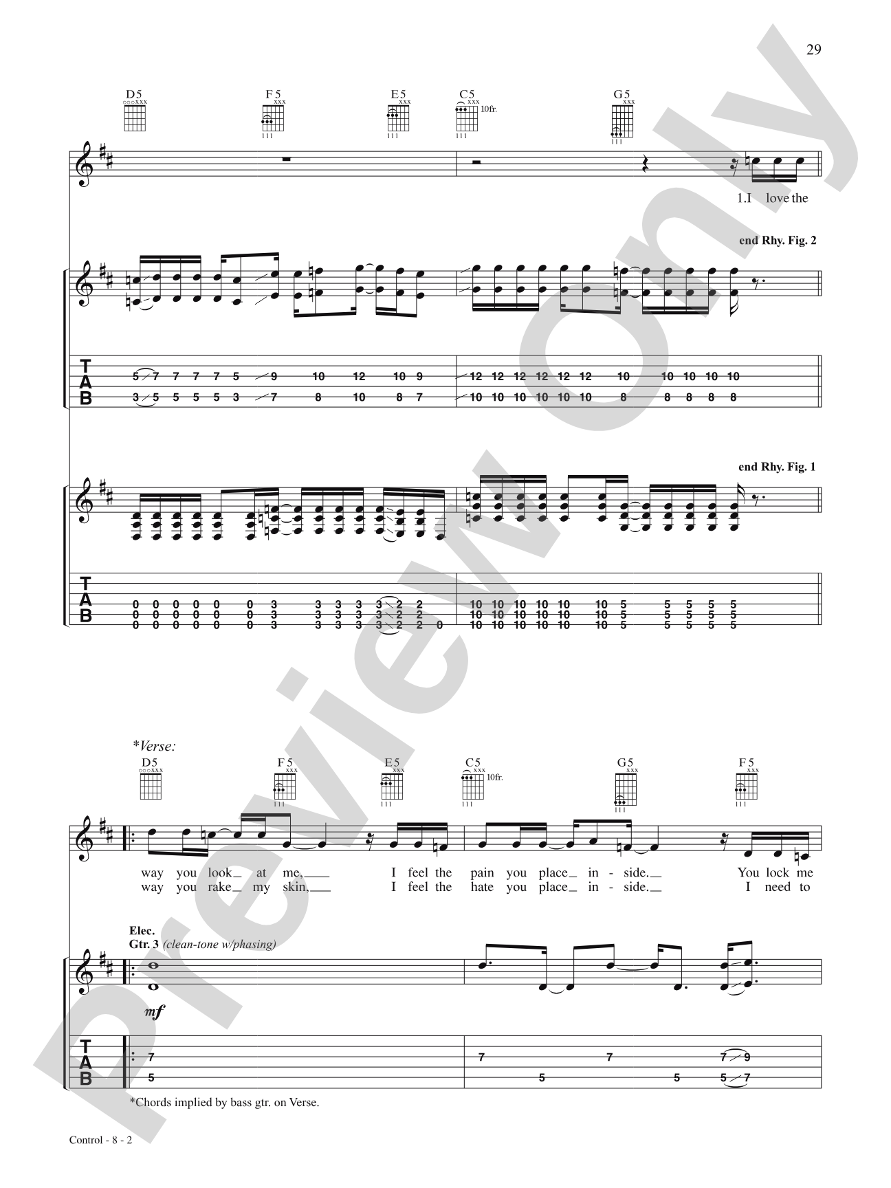 Control: Authentic Guitar TAB