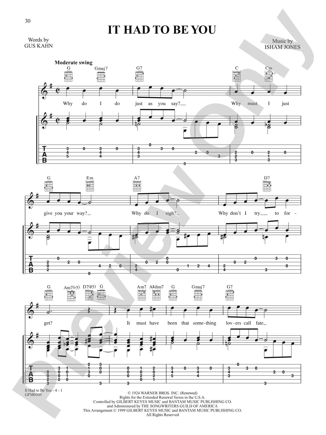It Had To Be You: Solo Guitar