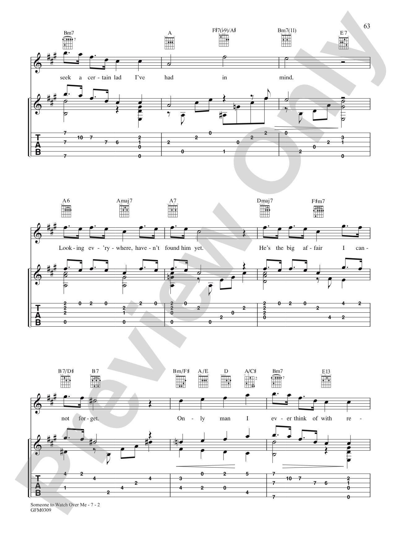 Someone To Watch Over Me (From "Oh, Kay!"): Solo Guitar