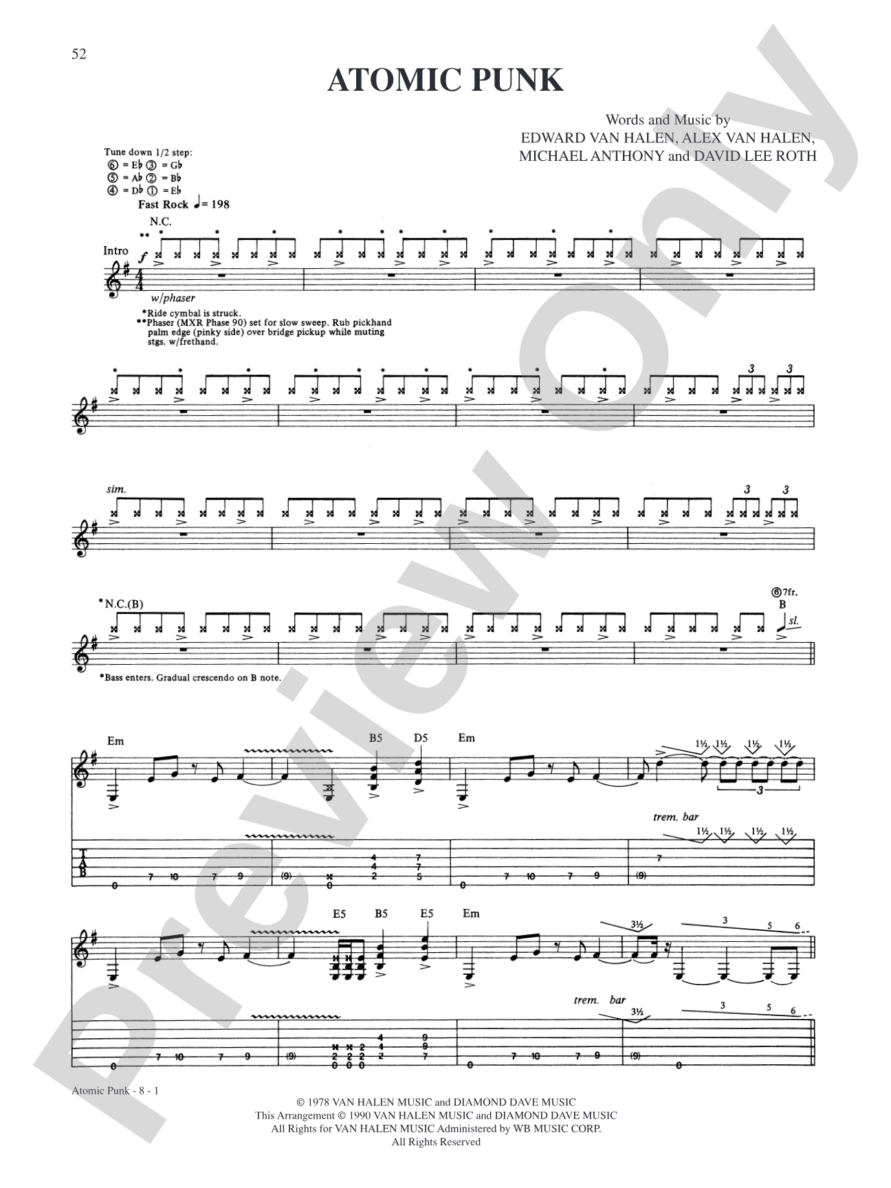Atomic Punk: Authentic Guitar TAB