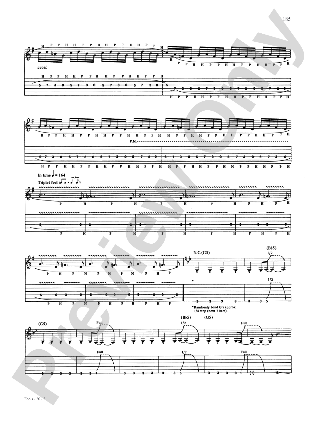 Fools: Authentic Guitar TAB