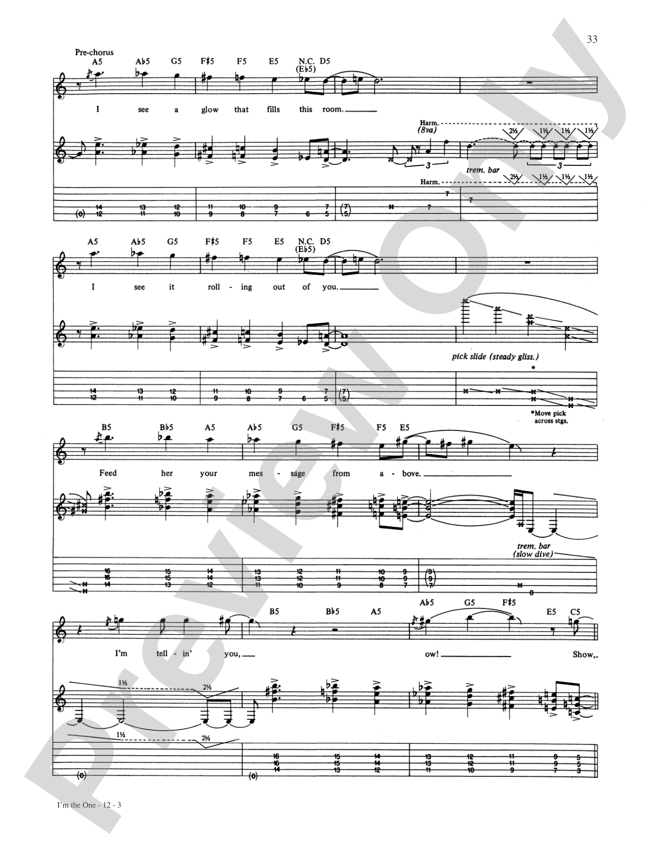 I'm The One: Authentic Guitar TAB