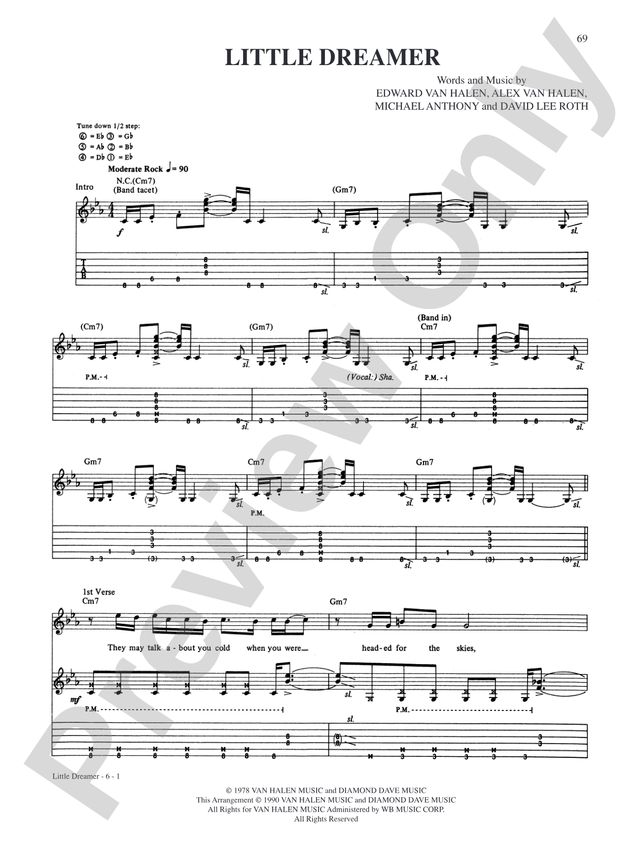 Little Dreamer: Authentic Guitar TAB