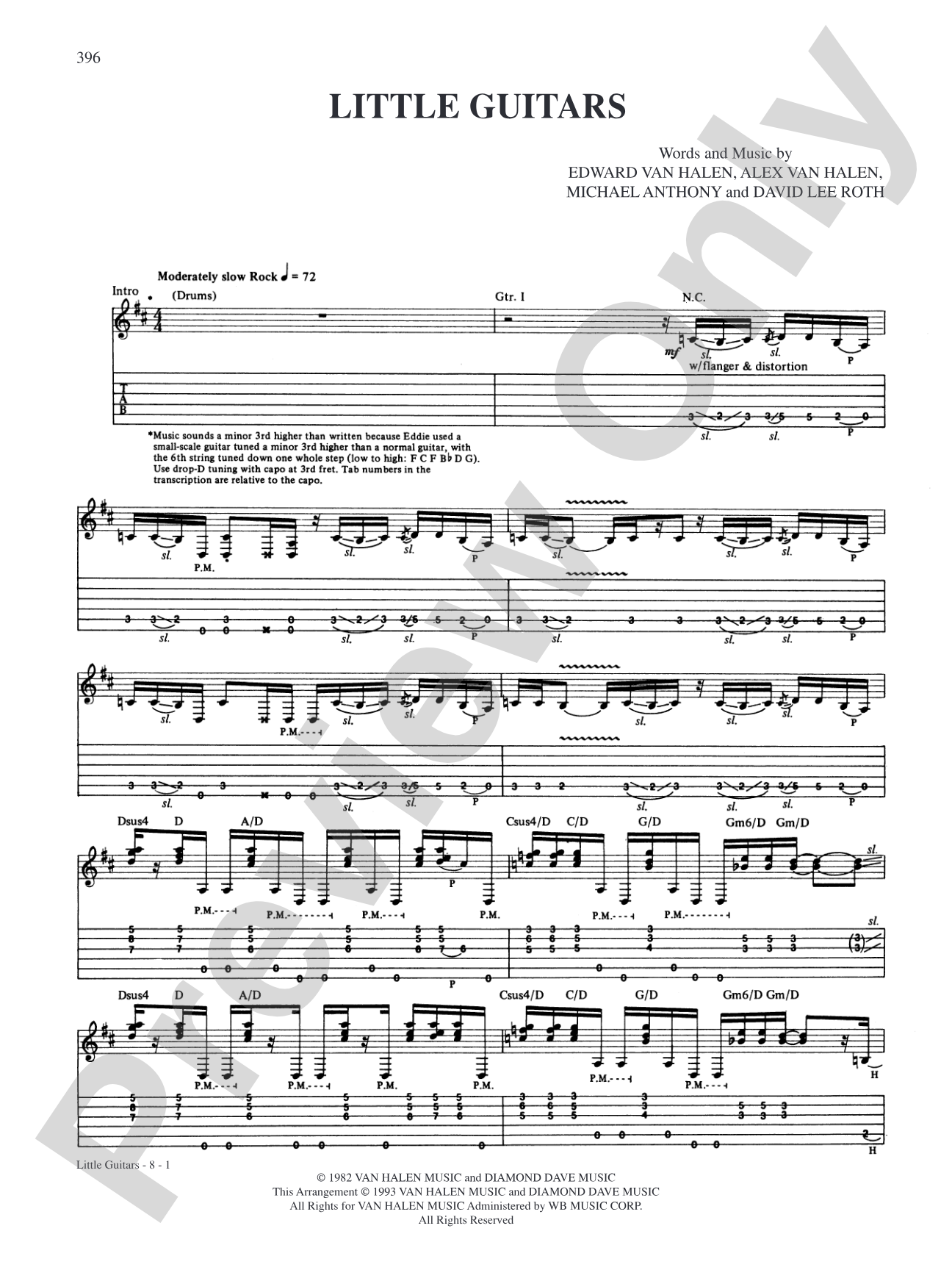 Little Guitars: Authentic Guitar TAB