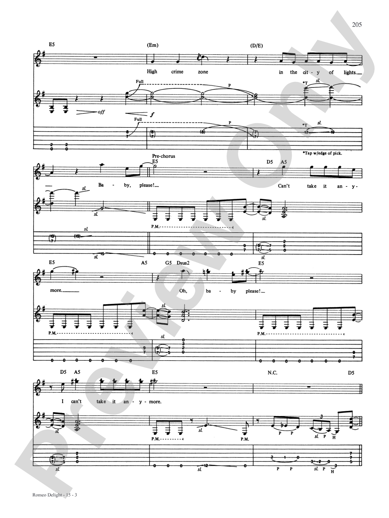 Romeo Delight: Authentic Guitar TAB