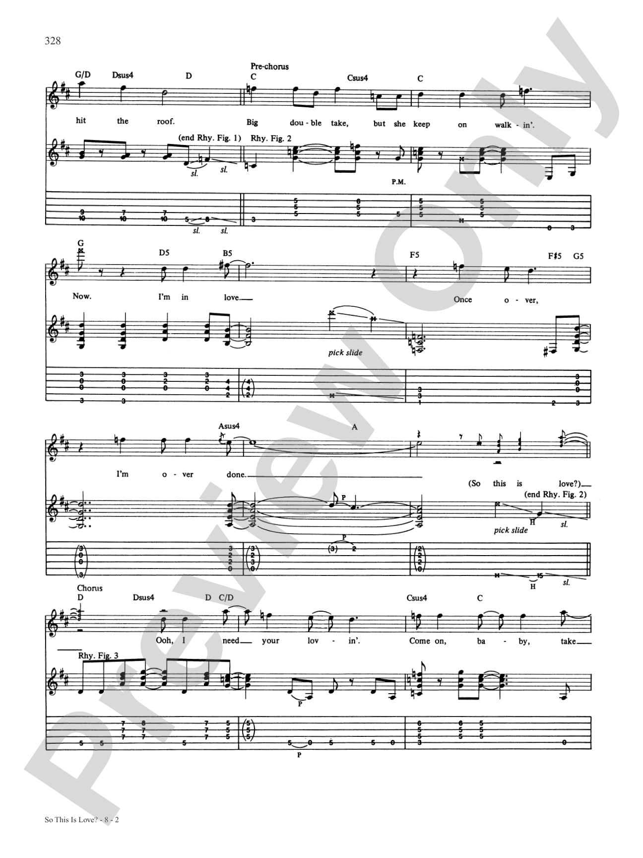 So This Is Love: Authentic Guitar TAB
