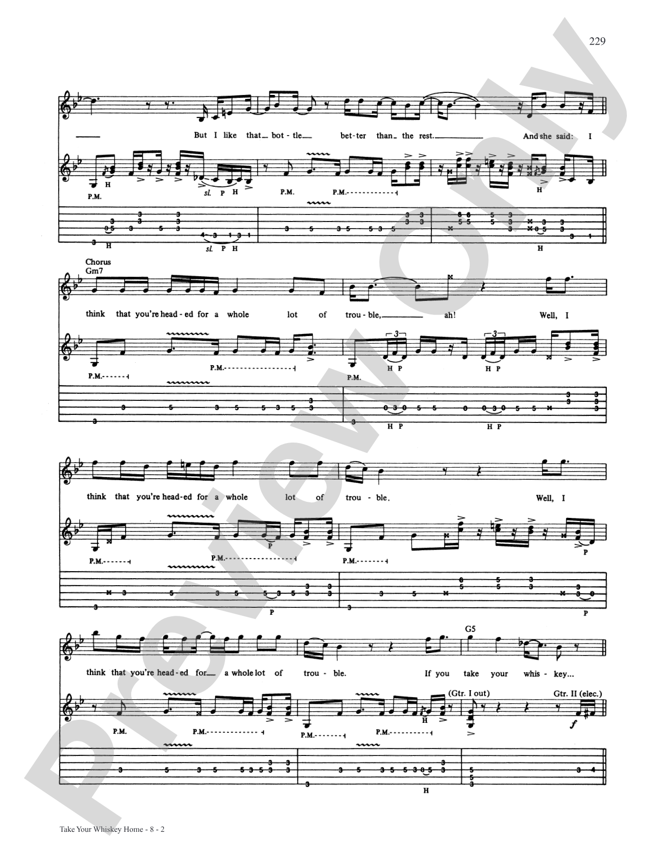 Take Your Whiskey Home: Authentic Guitar TAB