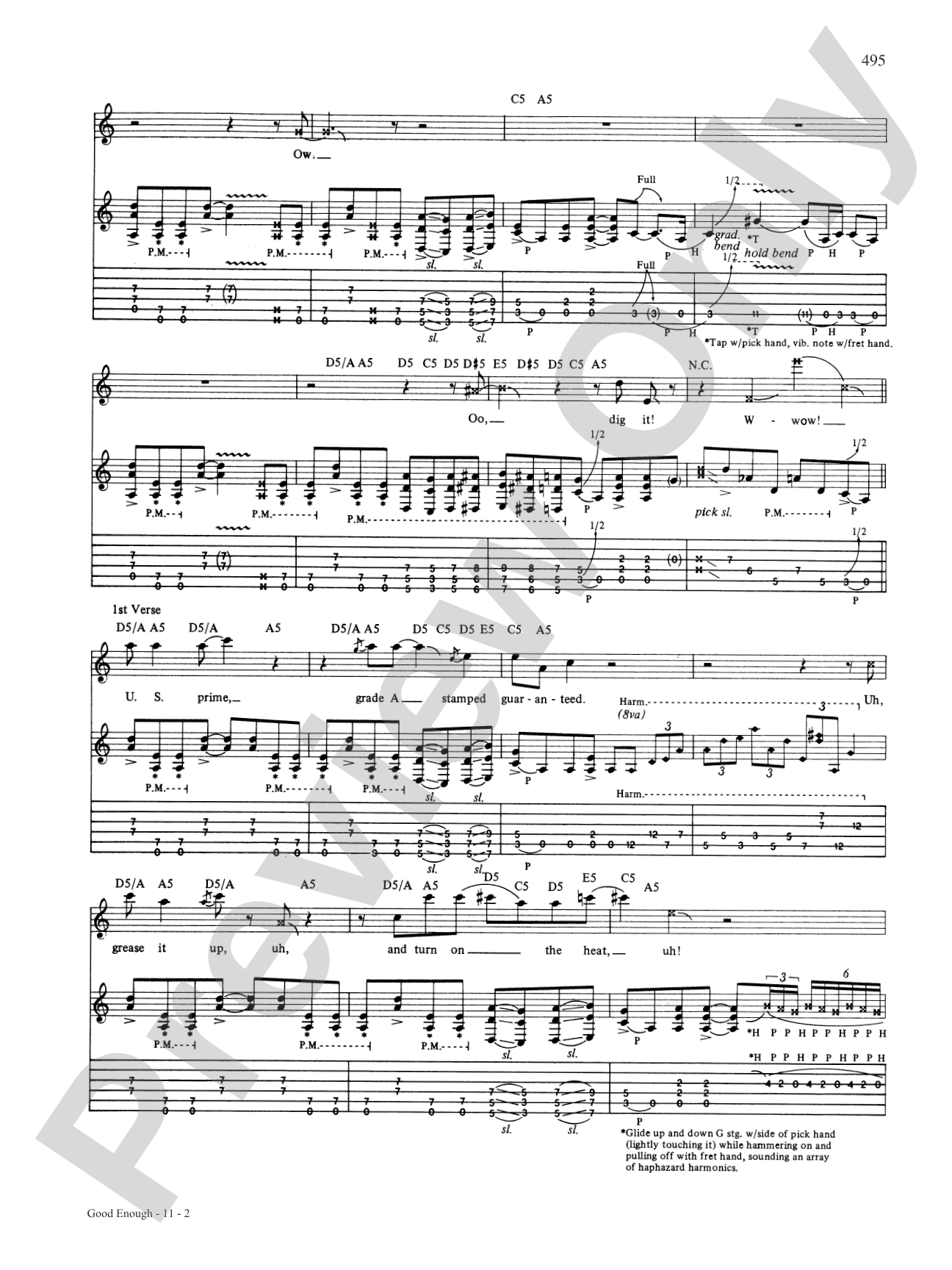 Good Enough: Authentic Guitar TAB