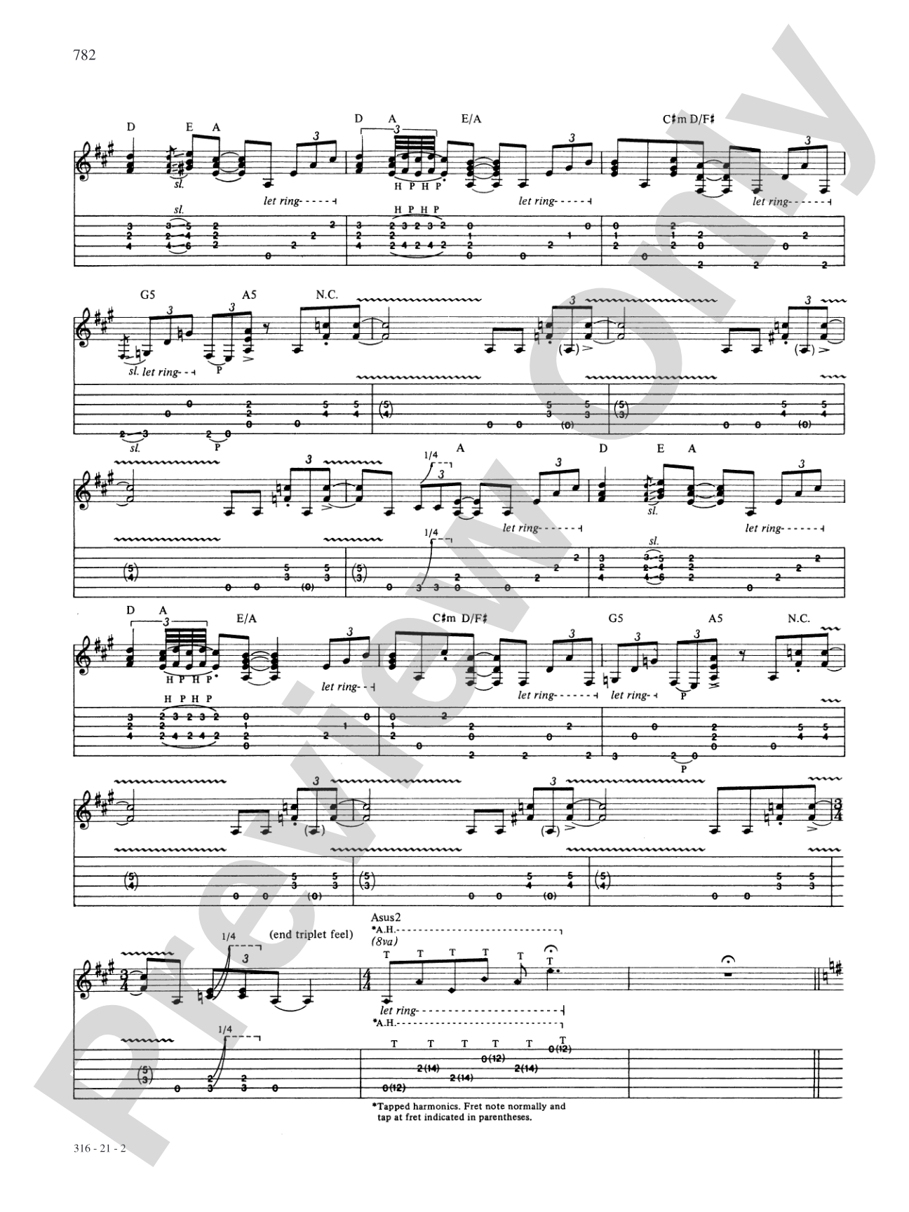 316: Authentic Guitar TAB