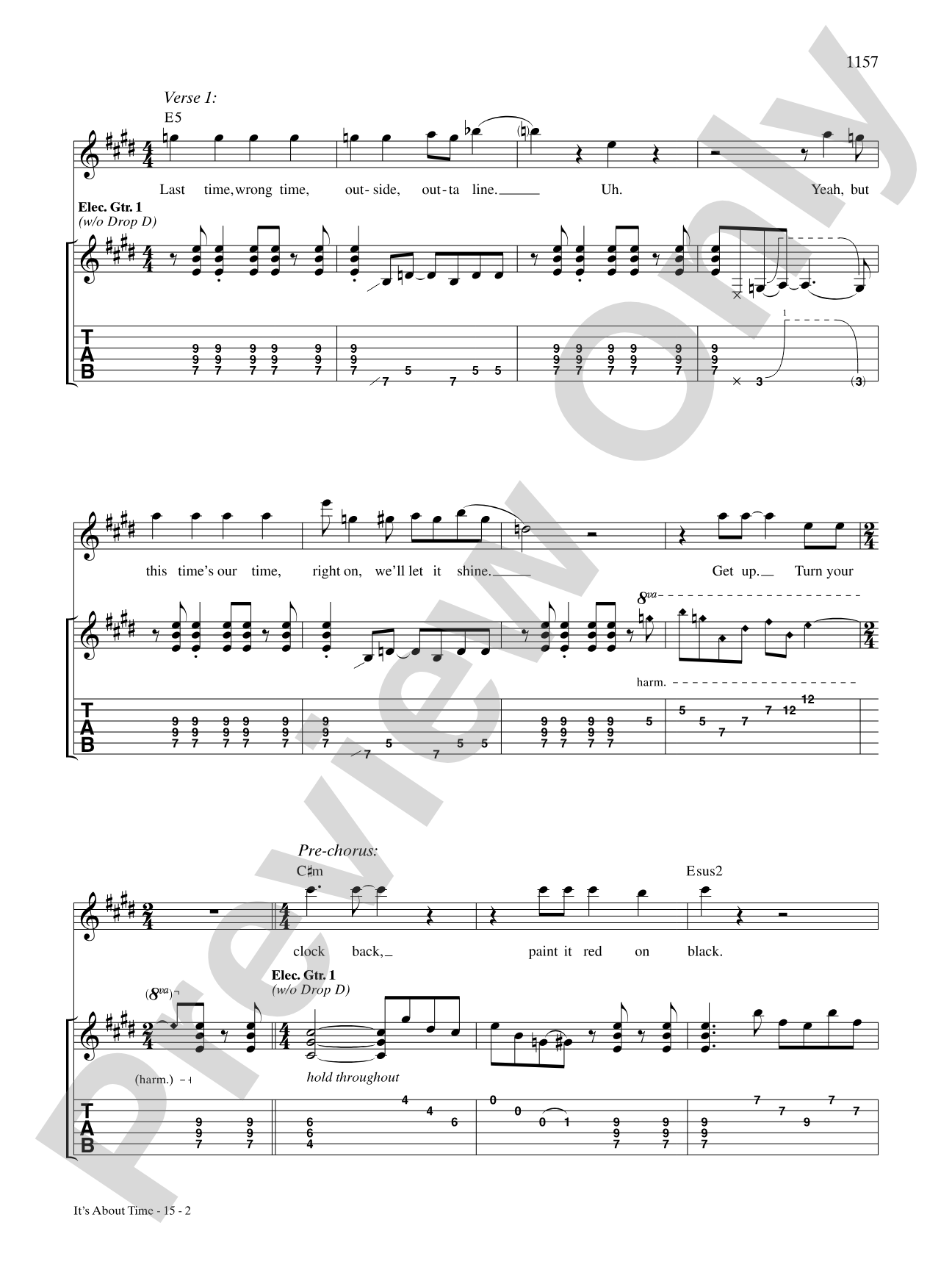 It's About Time: Authentic Guitar TAB