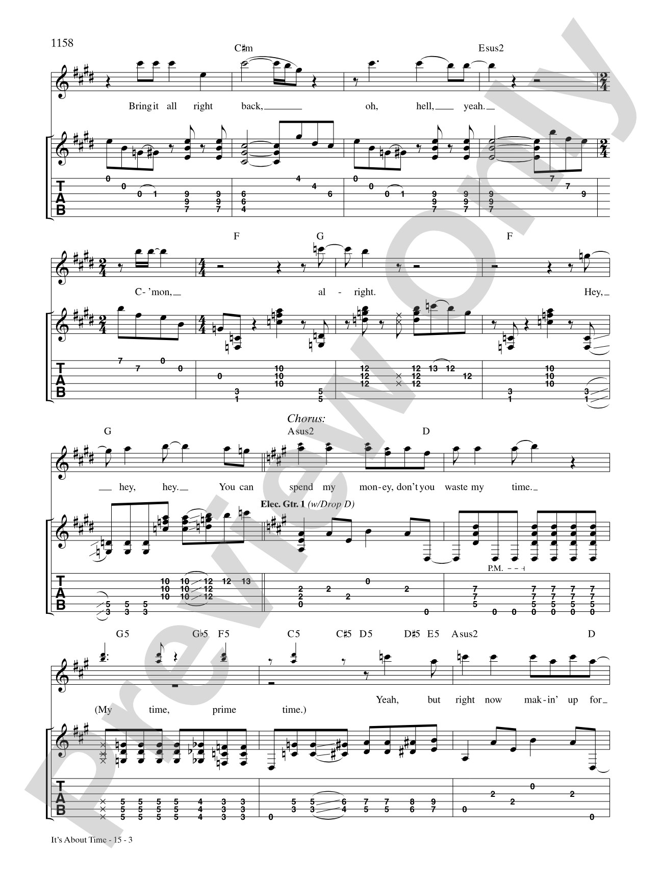 It's About Time: Authentic Guitar TAB