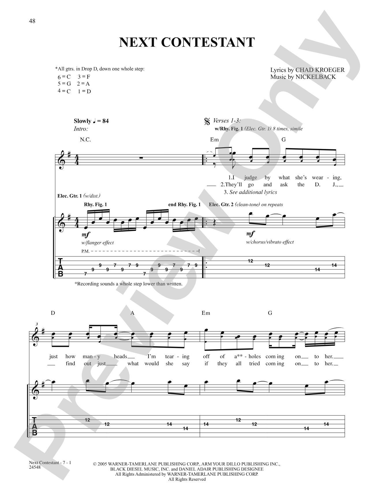 Next Contestant: Authentic Guitar TAB