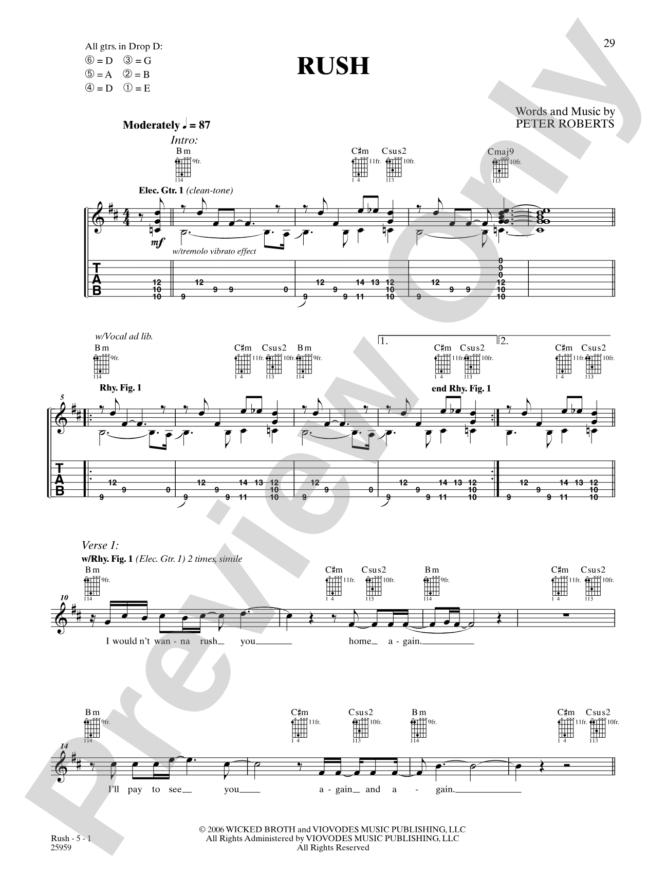 Rush: Authentic Guitar TAB