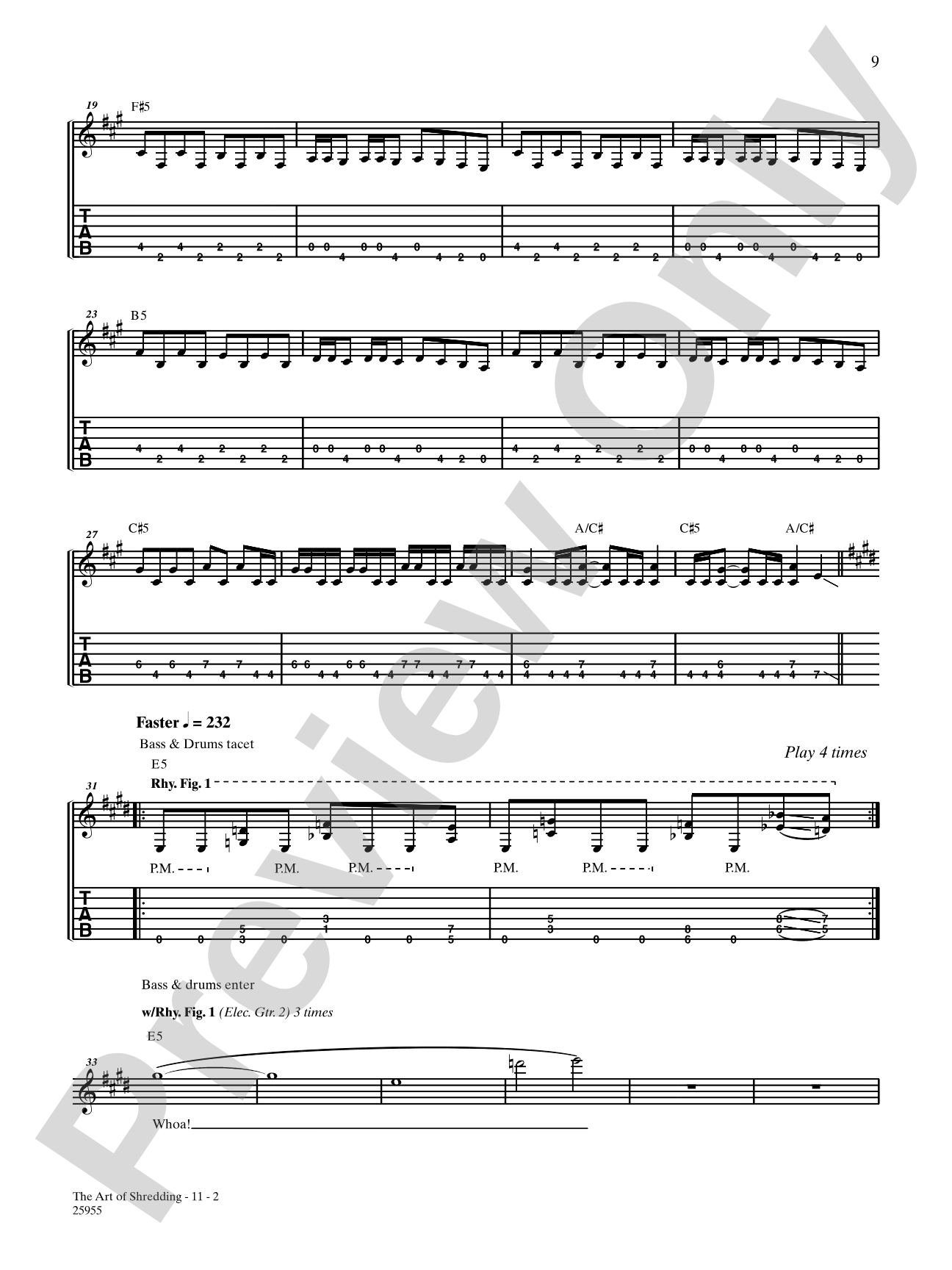The Art Of Shredding: Authentic Guitar TAB